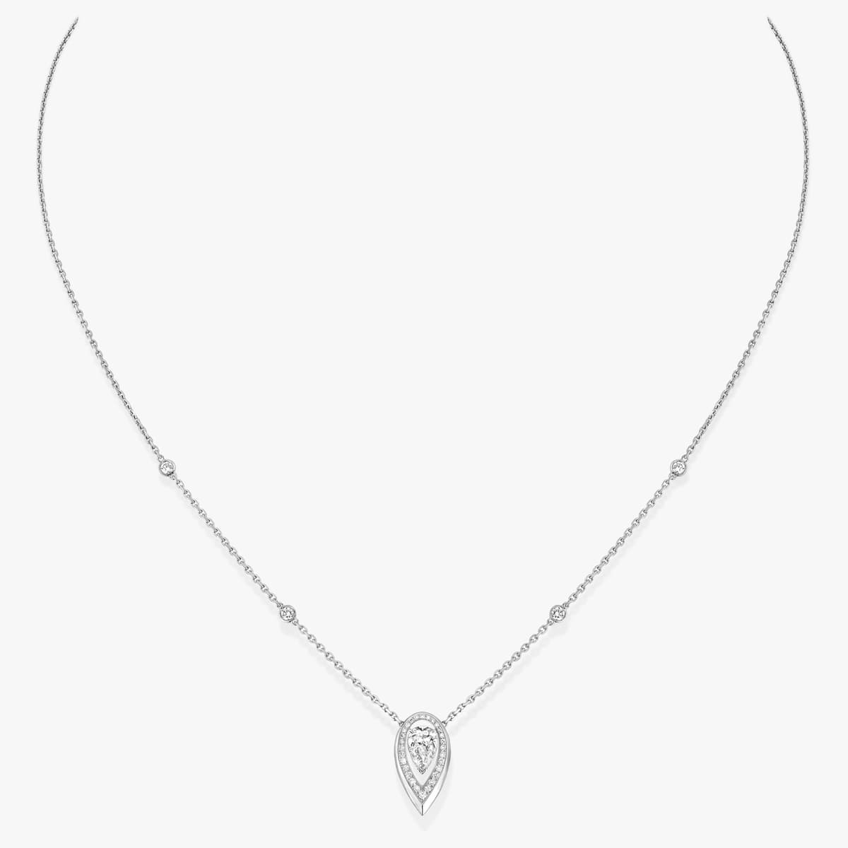 Fiery necklace 0.25ct — 13239-WG