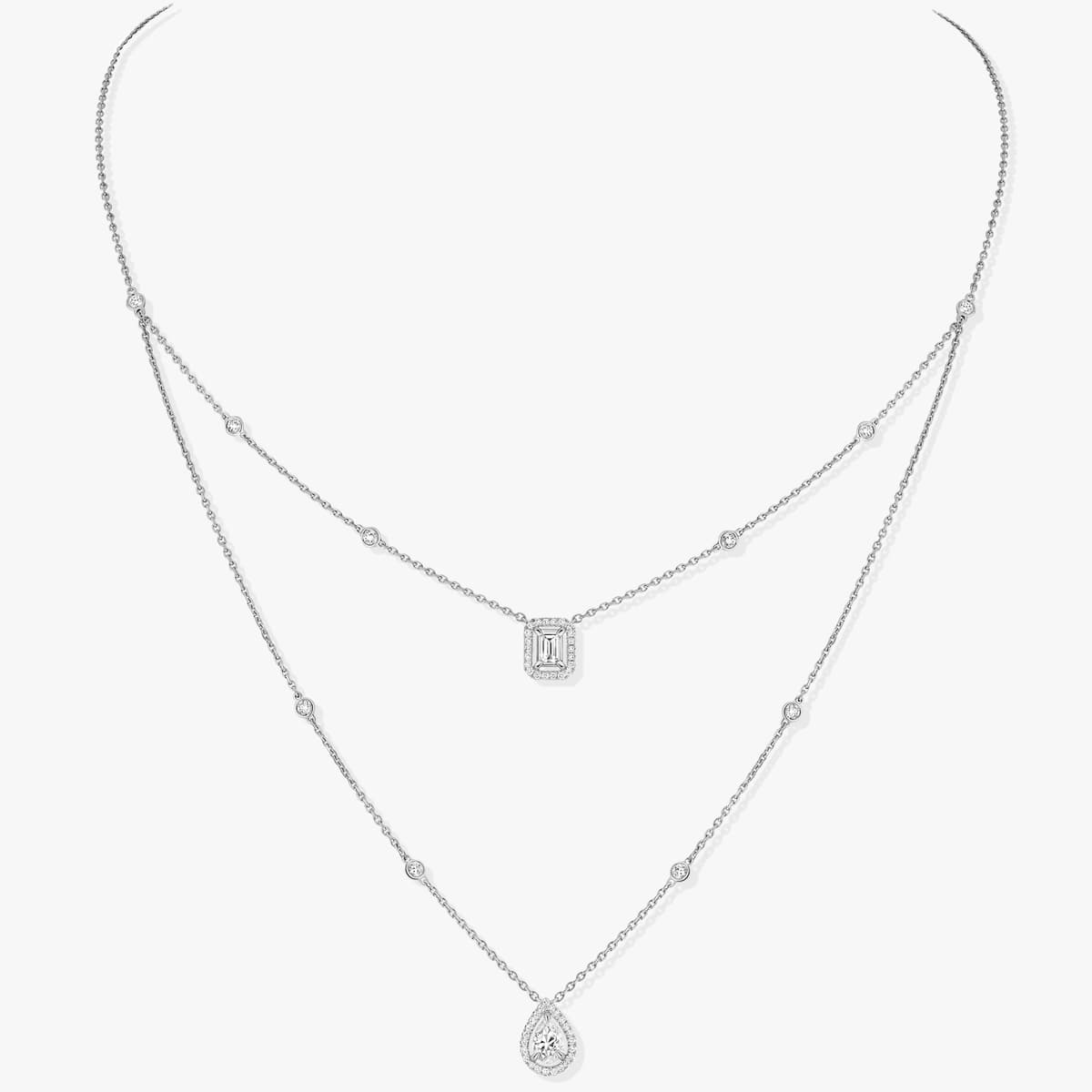 My Twin two-row necklace 2x 0.40ct — 12966-WG