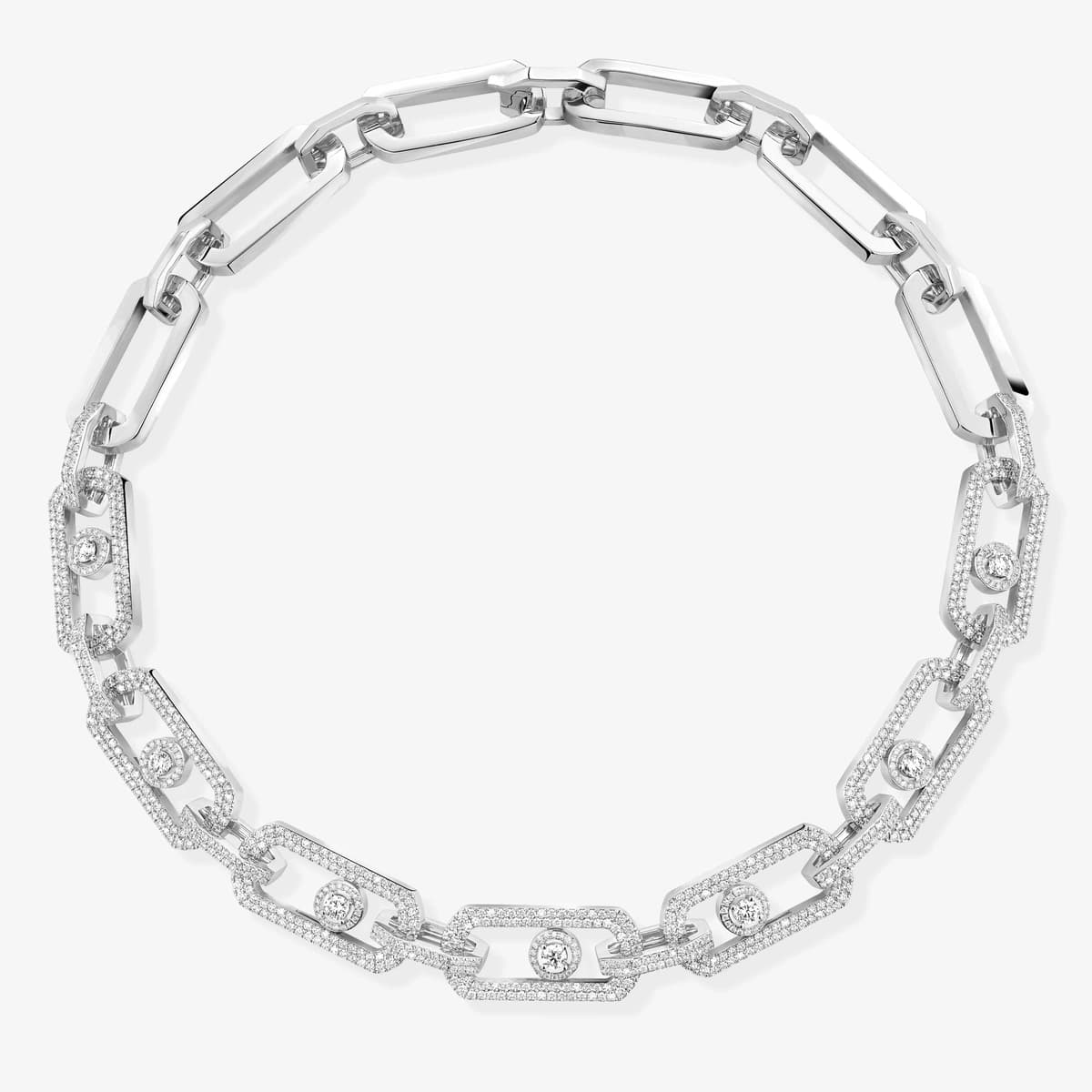 So Move XL pavé necklace — 13079-WG