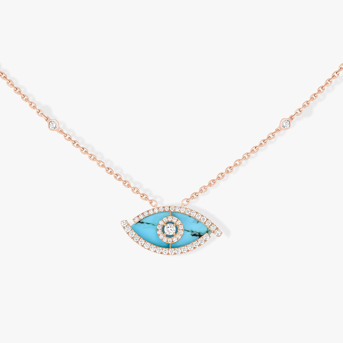 Lucky Eye turquoise necklace — 12952-PG