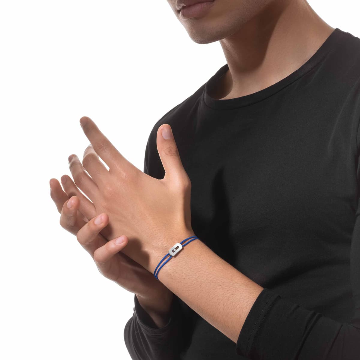Move Titanium blue cord bracelet — 14642-TN