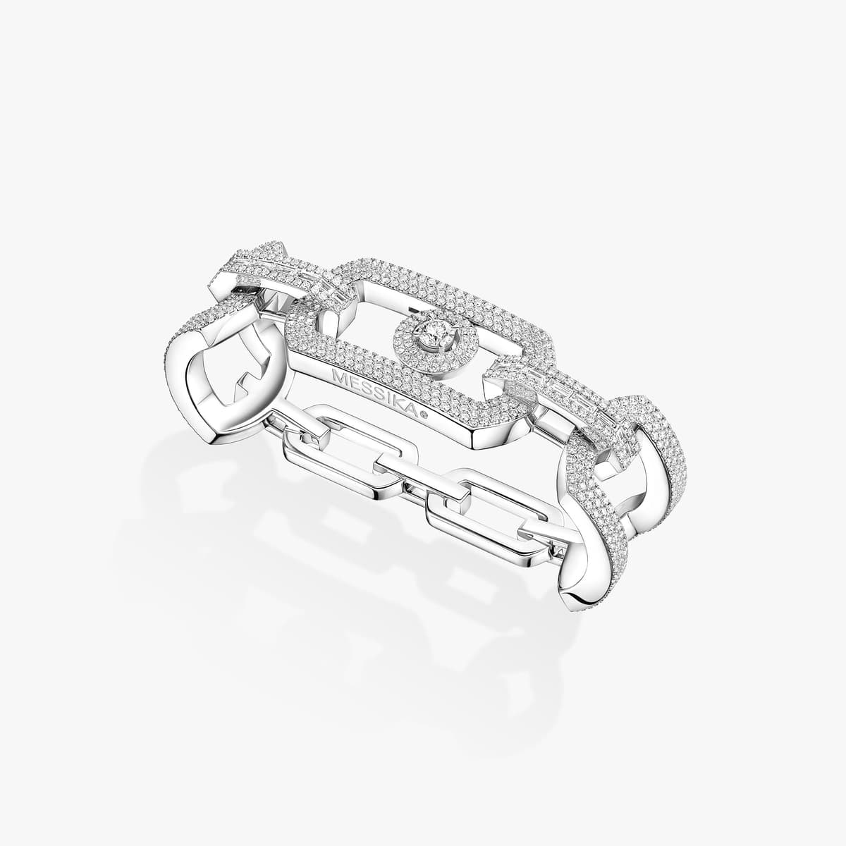 So Move Max three-finger pavé ring — 14242-WG