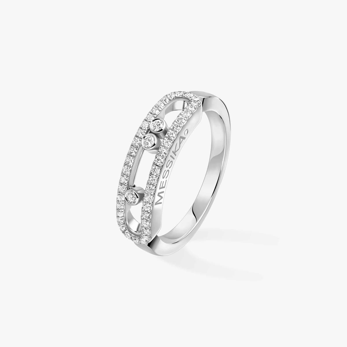Baby Move pavé ring — 04683-WG