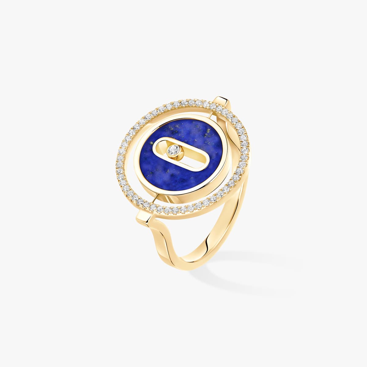 Lucky Move lapis lazuli ring small — 11951-YG
