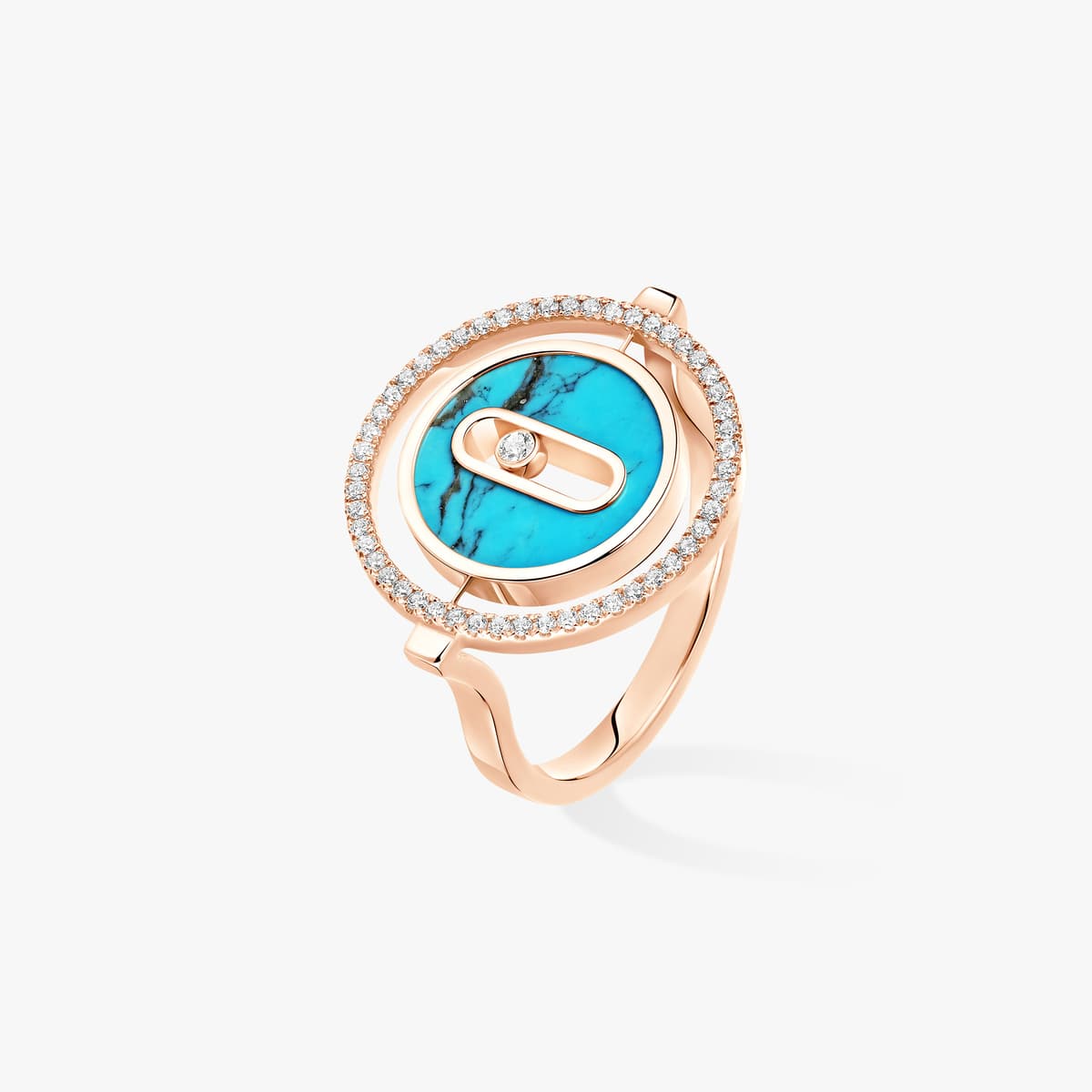 Lucky Move turquoise ring small — 12098-PG