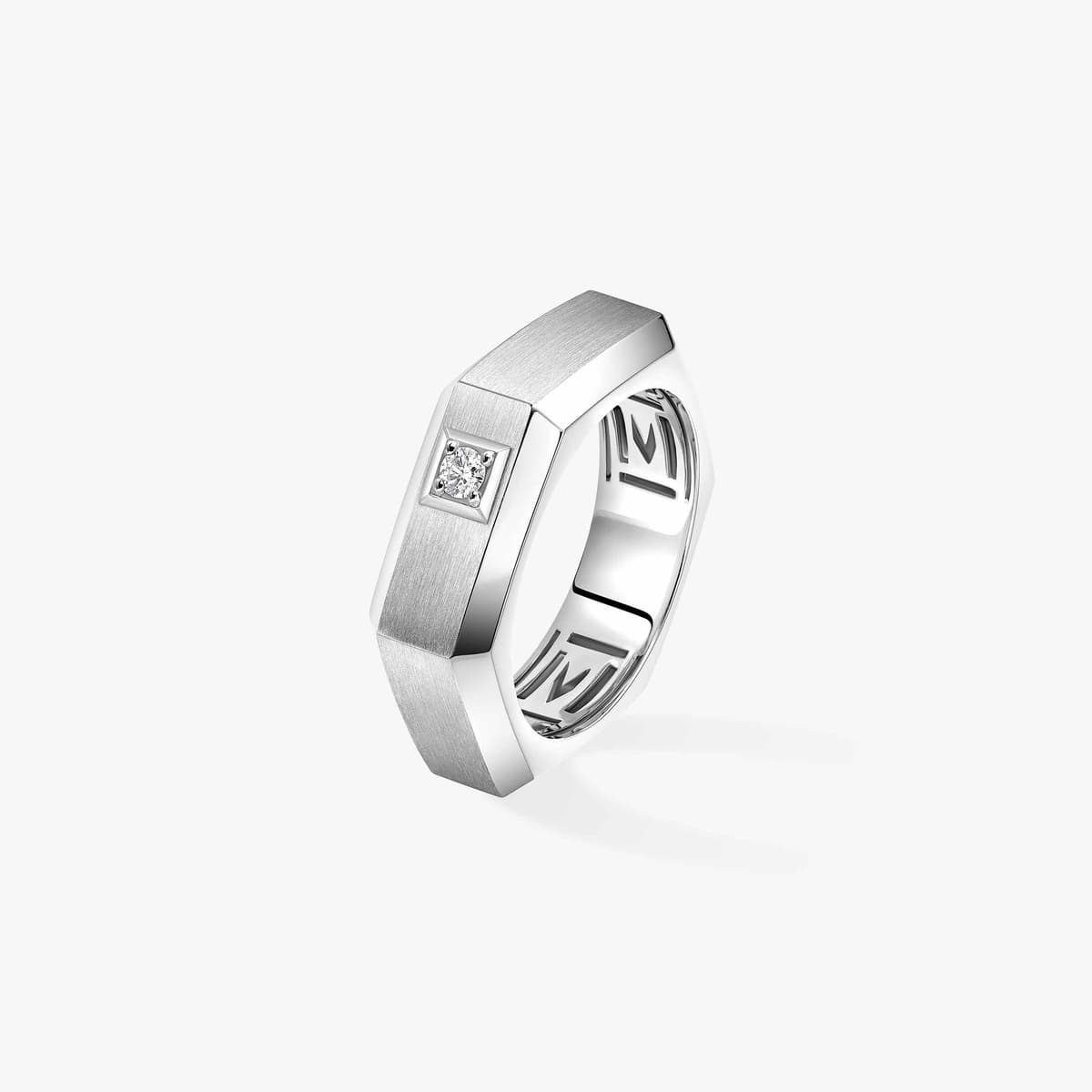 Moderniste brushed ring medium — 14631-WG