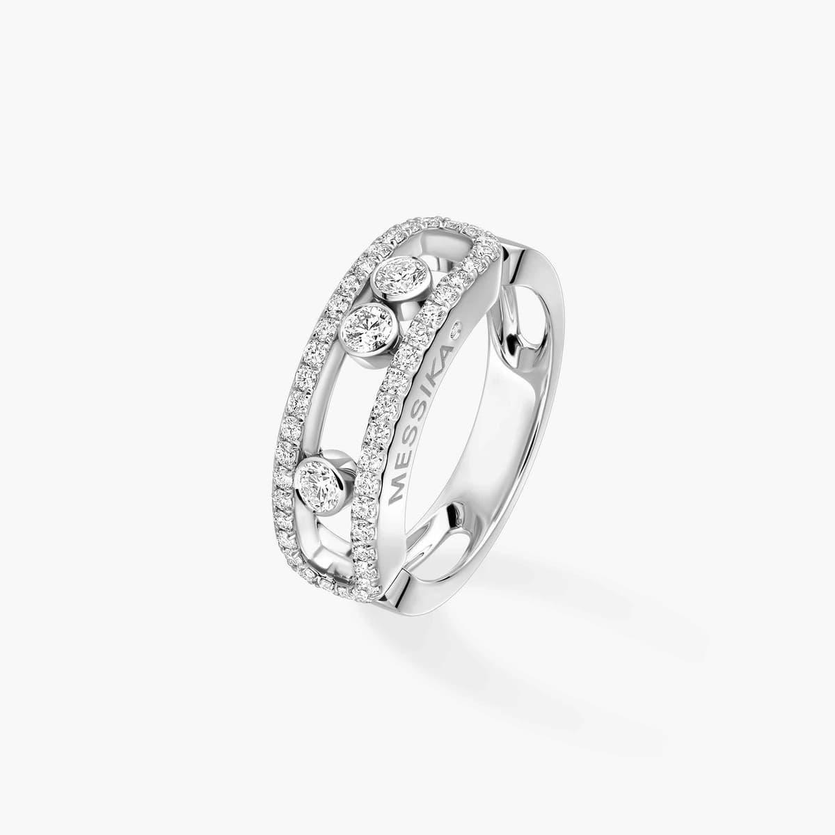 Move Classique pavé ring — 04000-WG