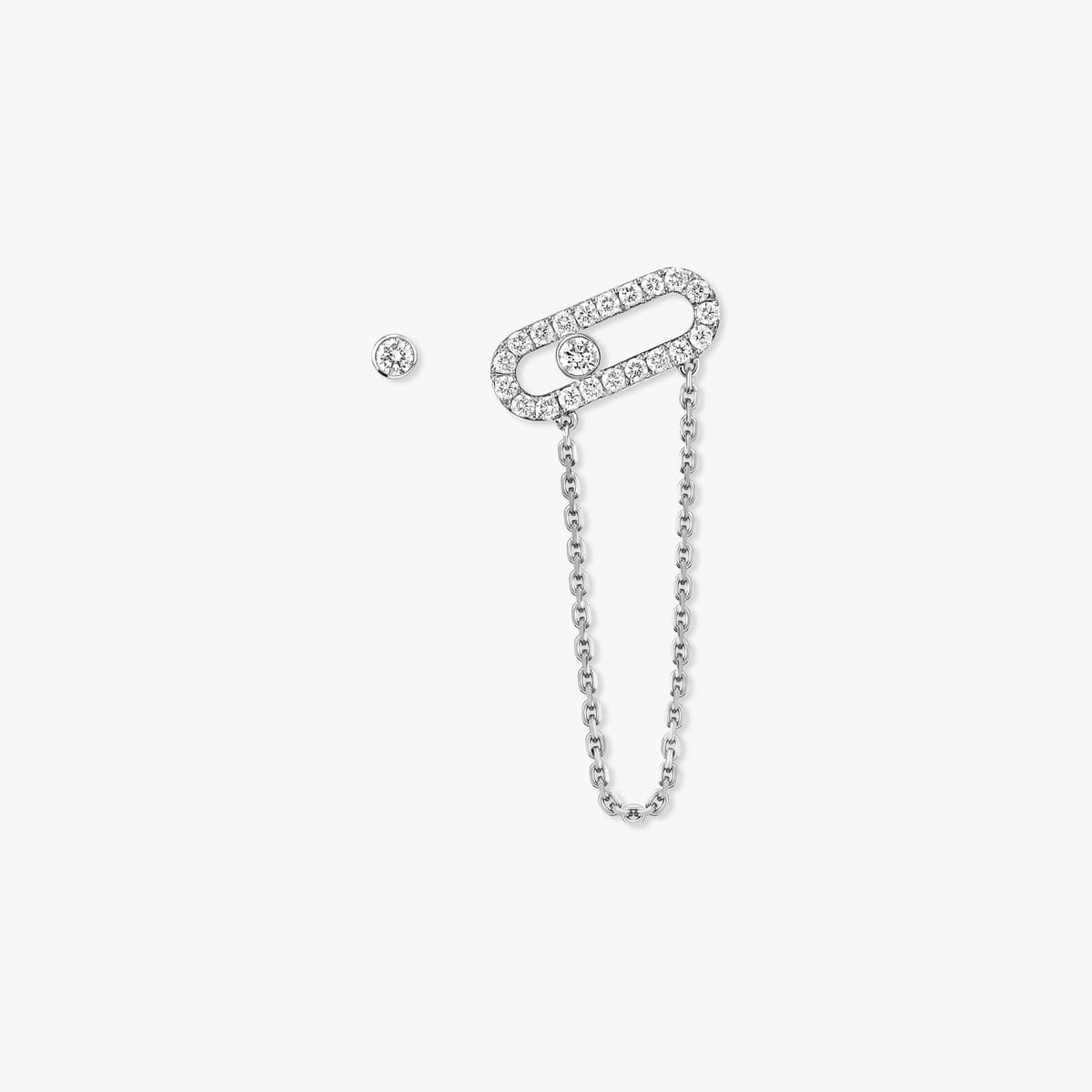 Move Uno chain and stud earrings — 12146-WG