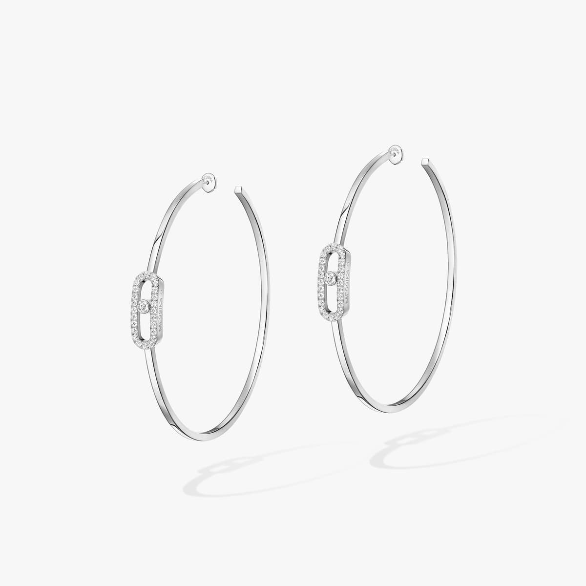 Move Uno hoop earrings large — 12468-WG