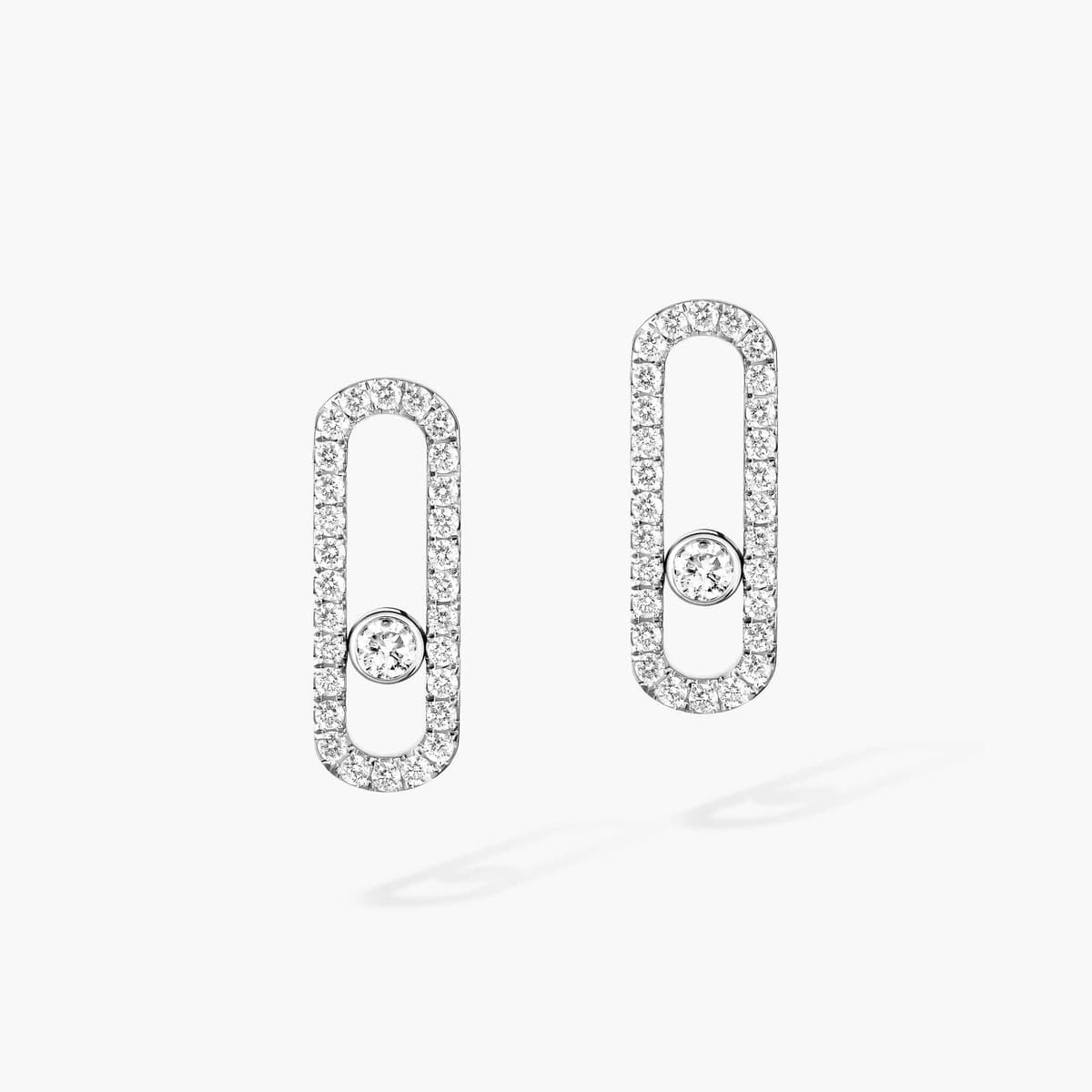 Move Uno pavé earrings — 12183-WG