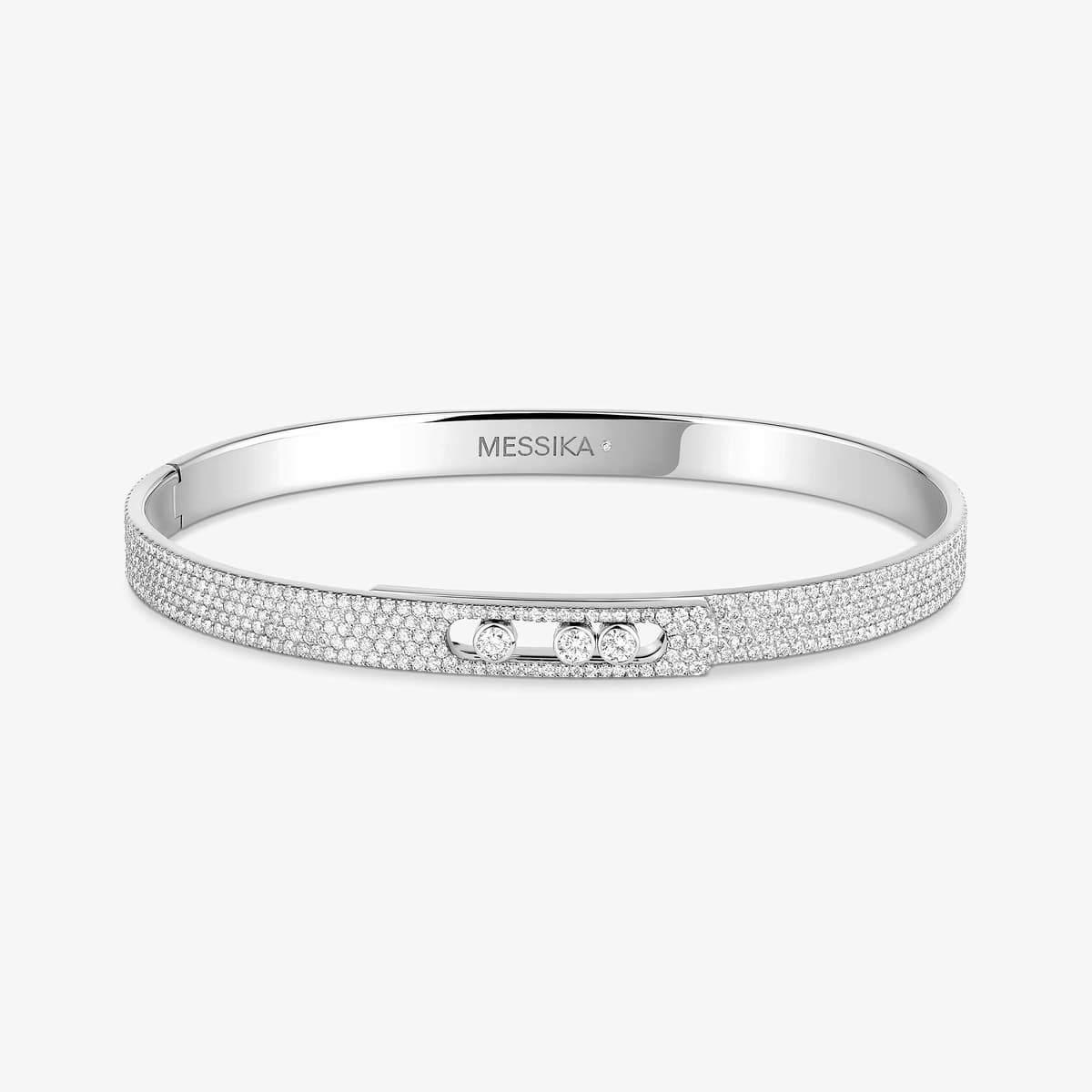 Move Noa pavé bangle small — 12721-WG