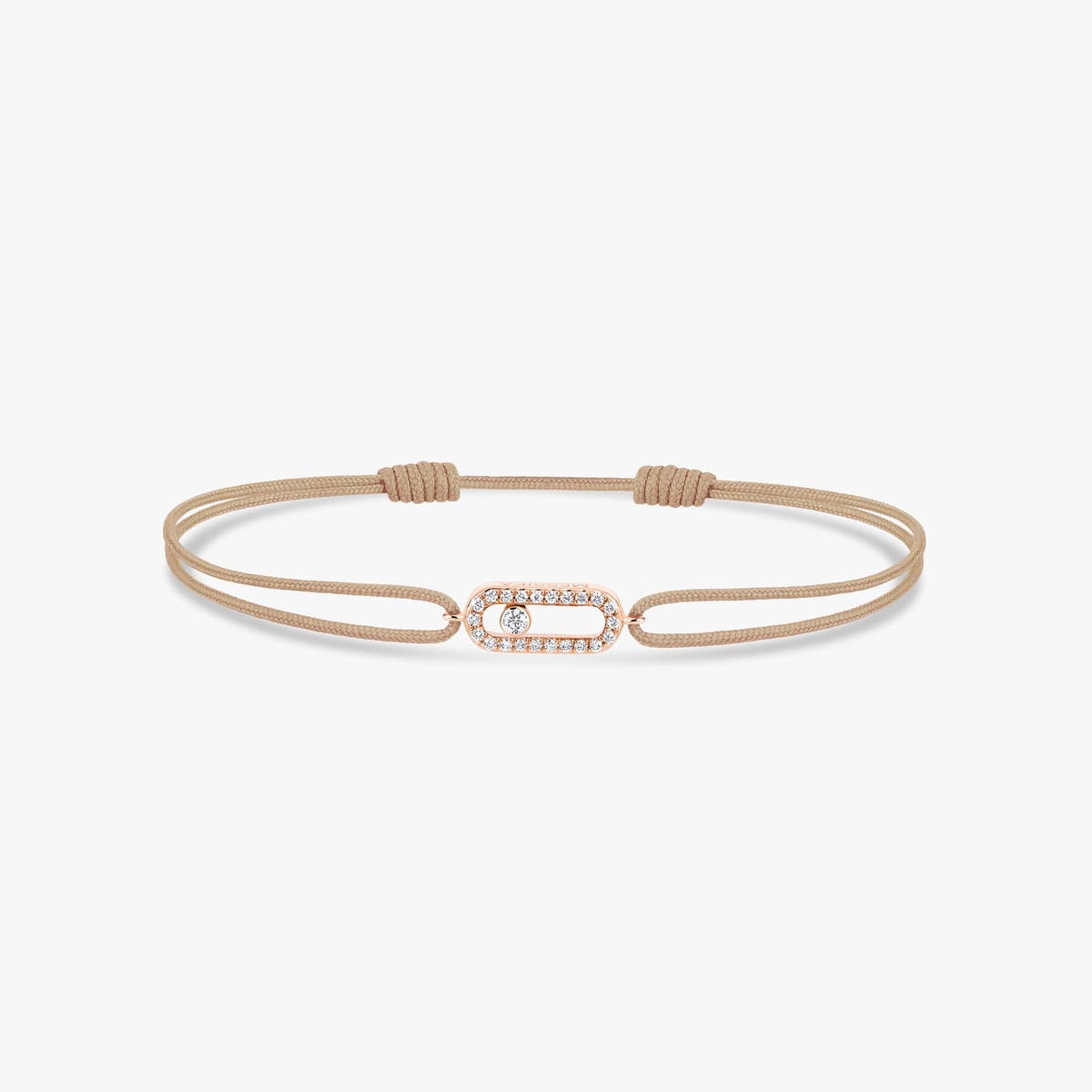 Move Uno beige cord bracelet — 13857-PG