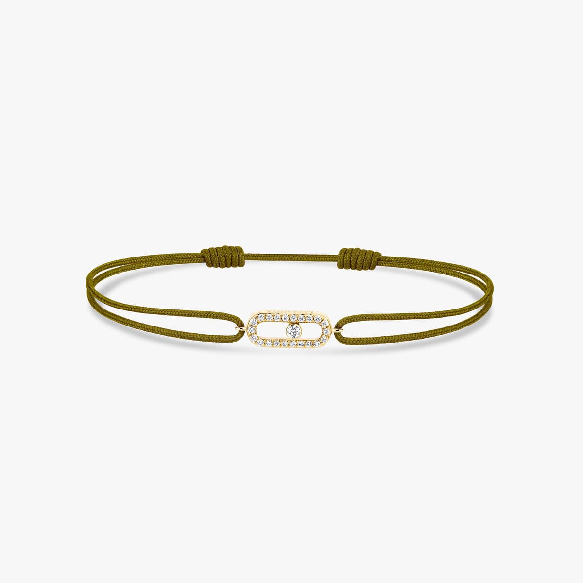 Move Uno khaki cord bracelet — 13860-YG