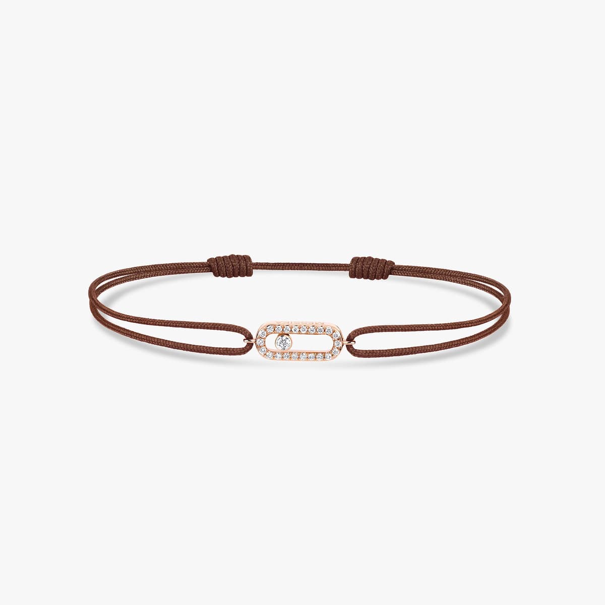 Move Uno chocolate cord bracelet — 13858-PG