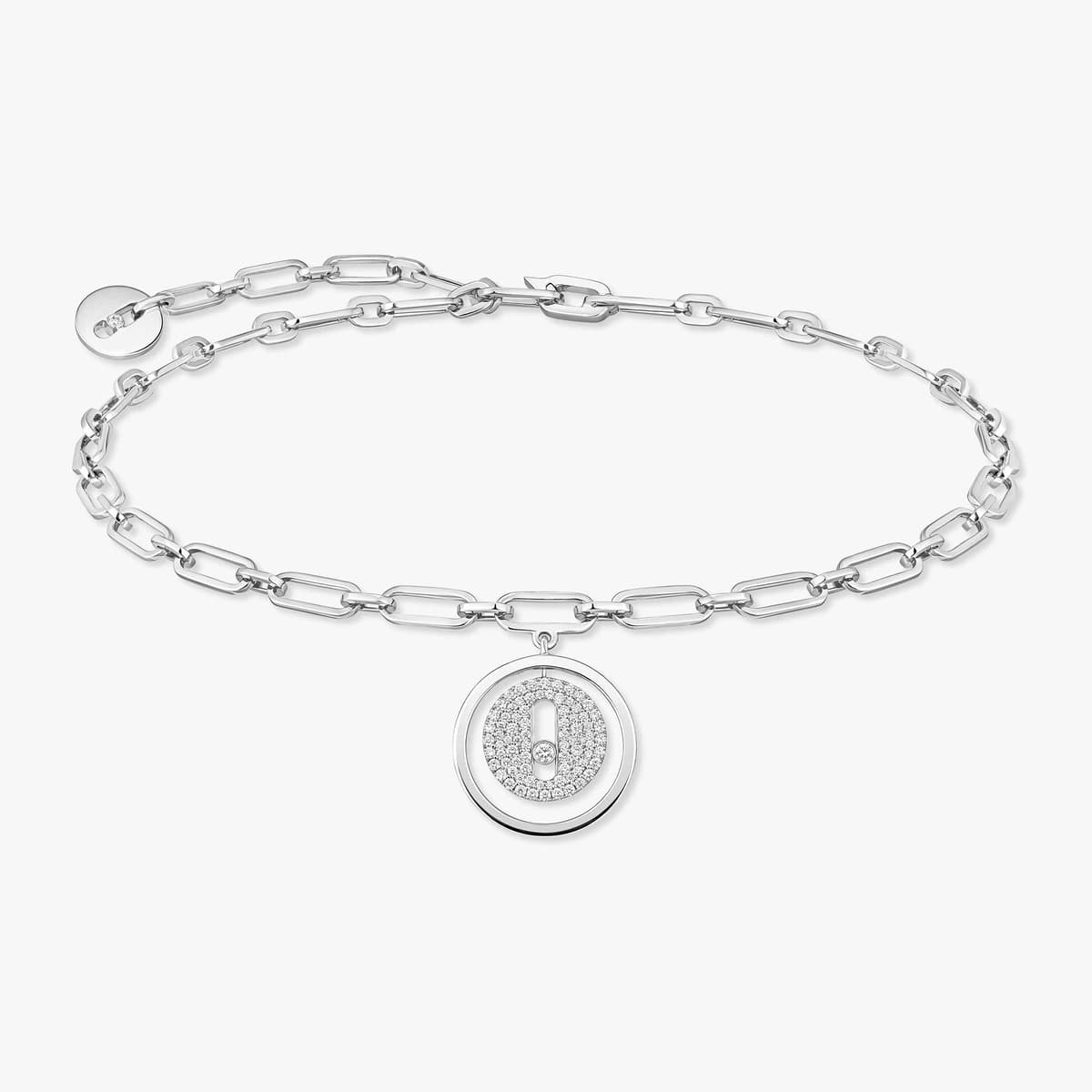 Lucky Move pavé ankle bracelet — 12151-WG