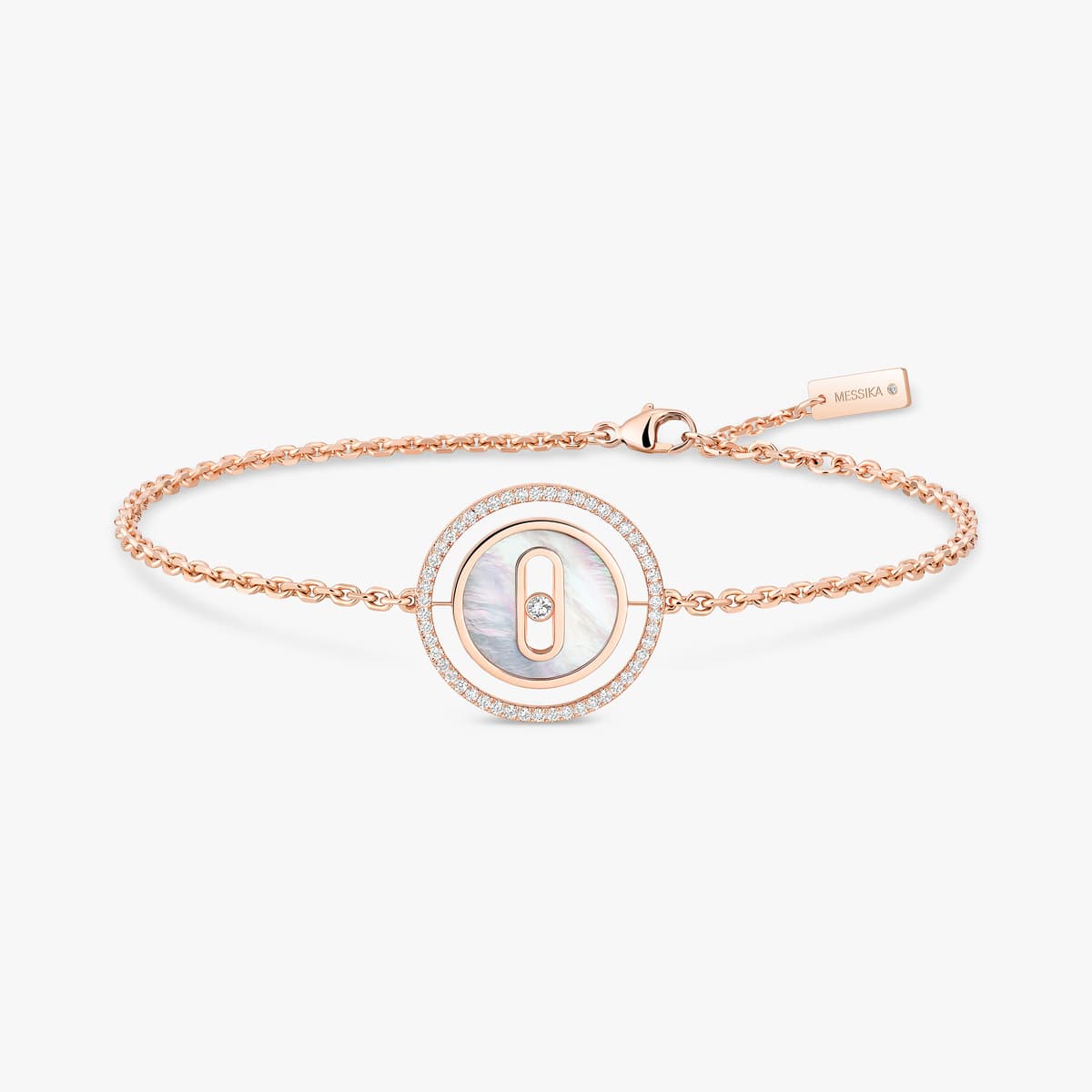 Lucky Move white mother-of-pearl bracelet small — 11653-PG