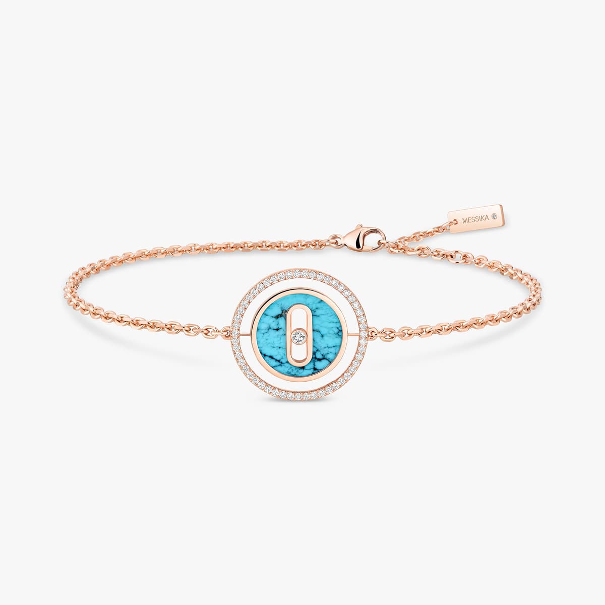Lucky Move turquoise bracelet small — 11652-PG