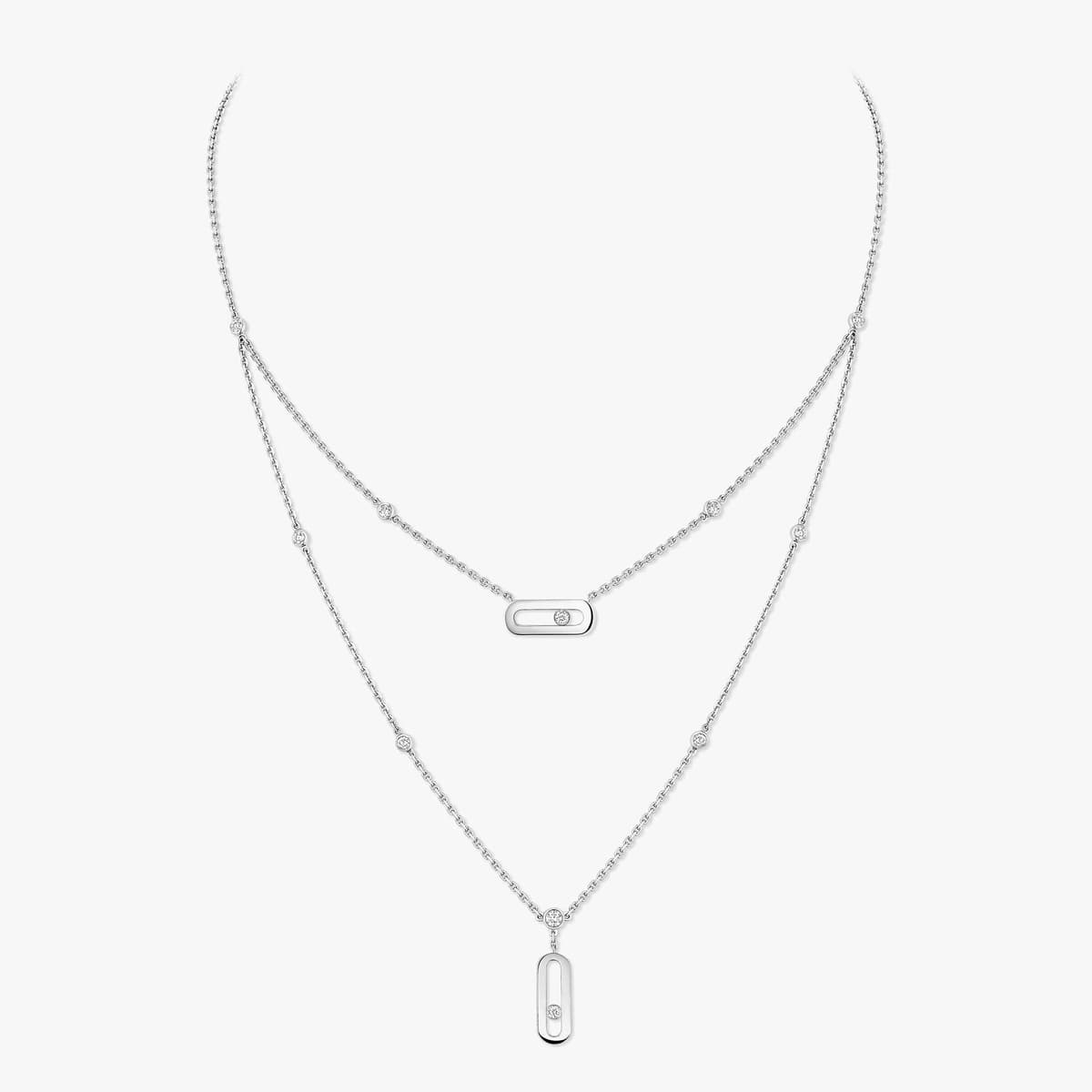 Move Uno two-row necklace — 08852-WG