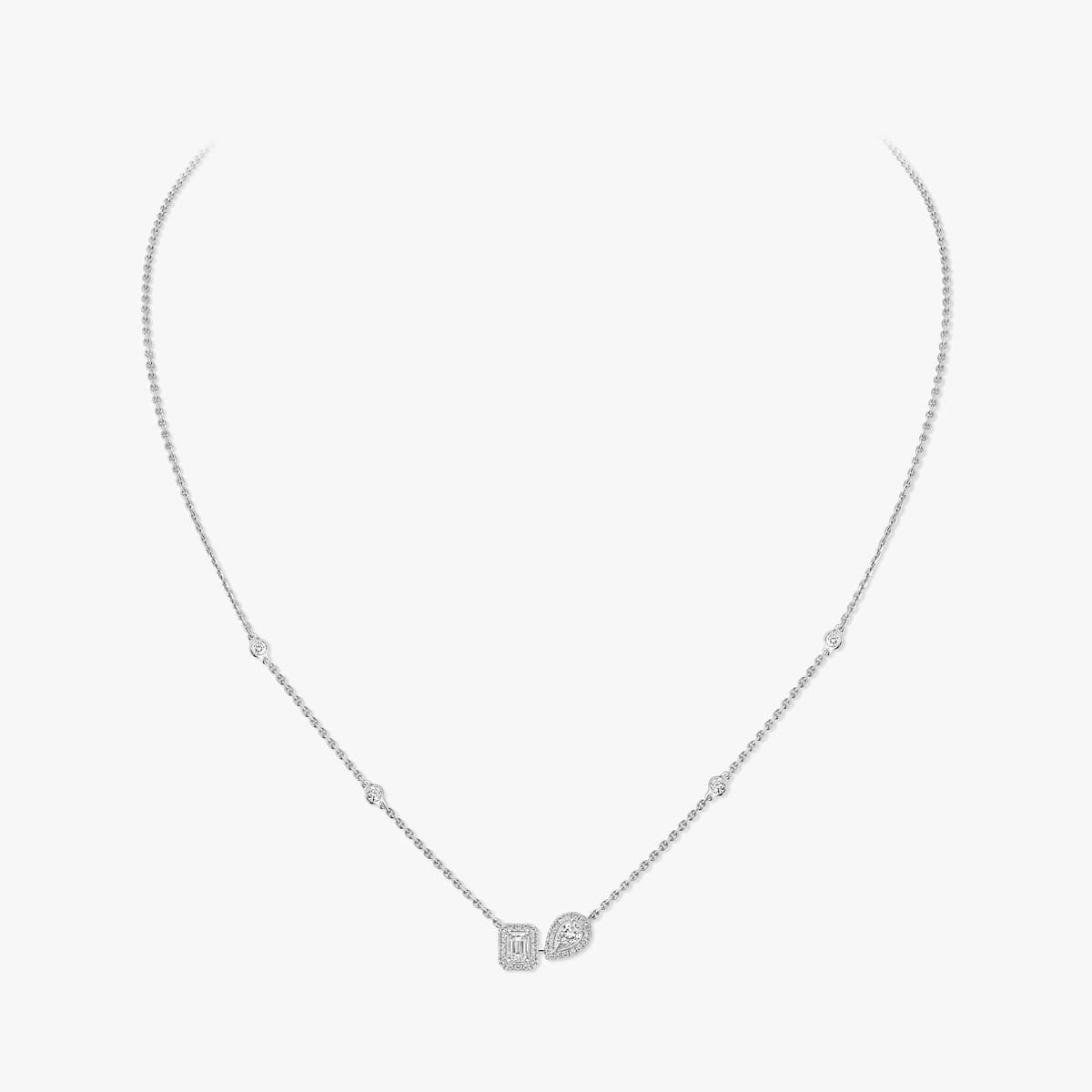 My Twin toi & moi necklace — 14534-WG