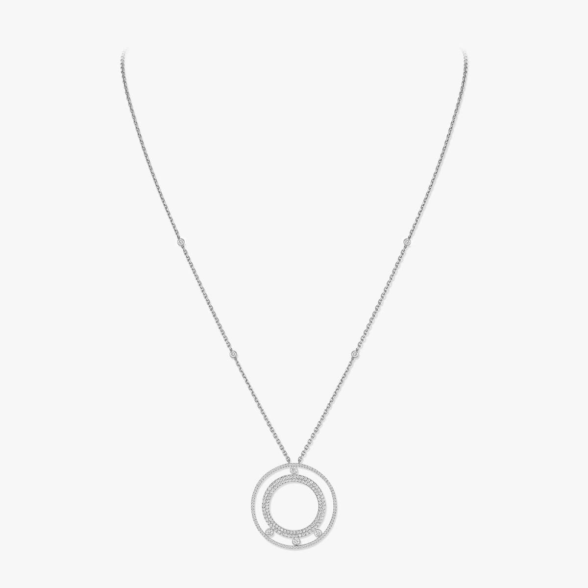Move Romane long pavé necklace — 11317-WG