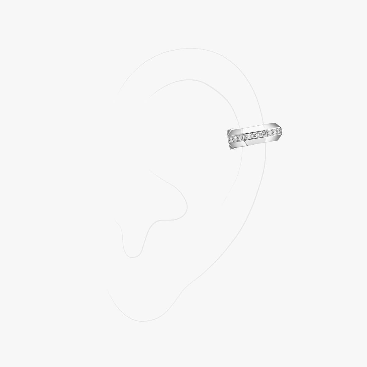 Moderniste single top clip earring — 14353-WG