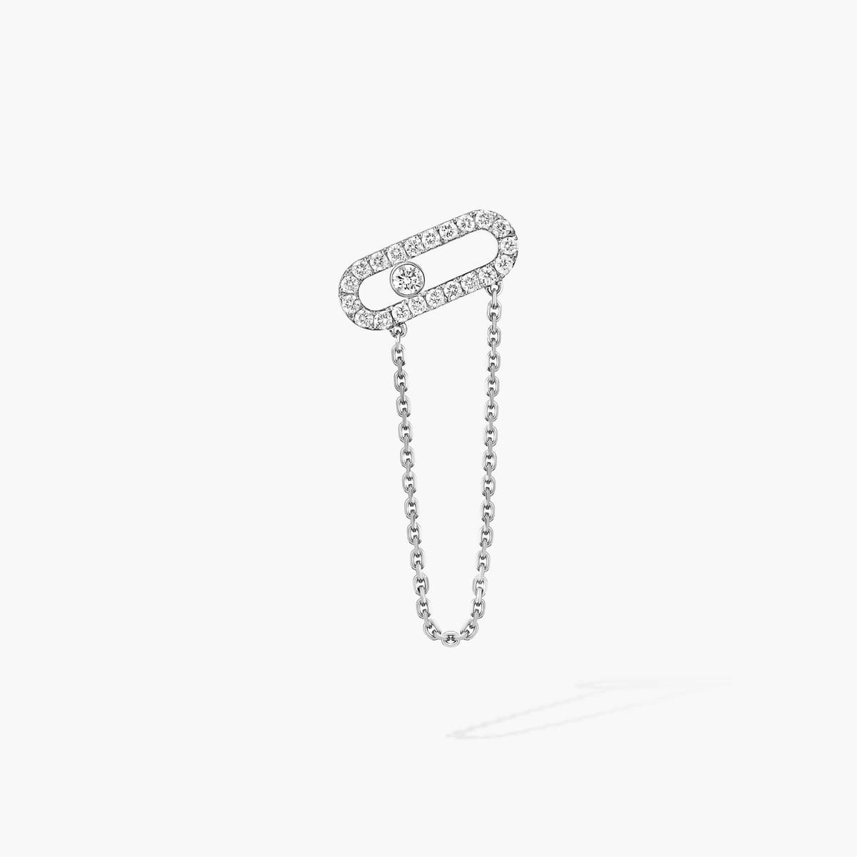 Move Uno single chain earring — 13423-WG