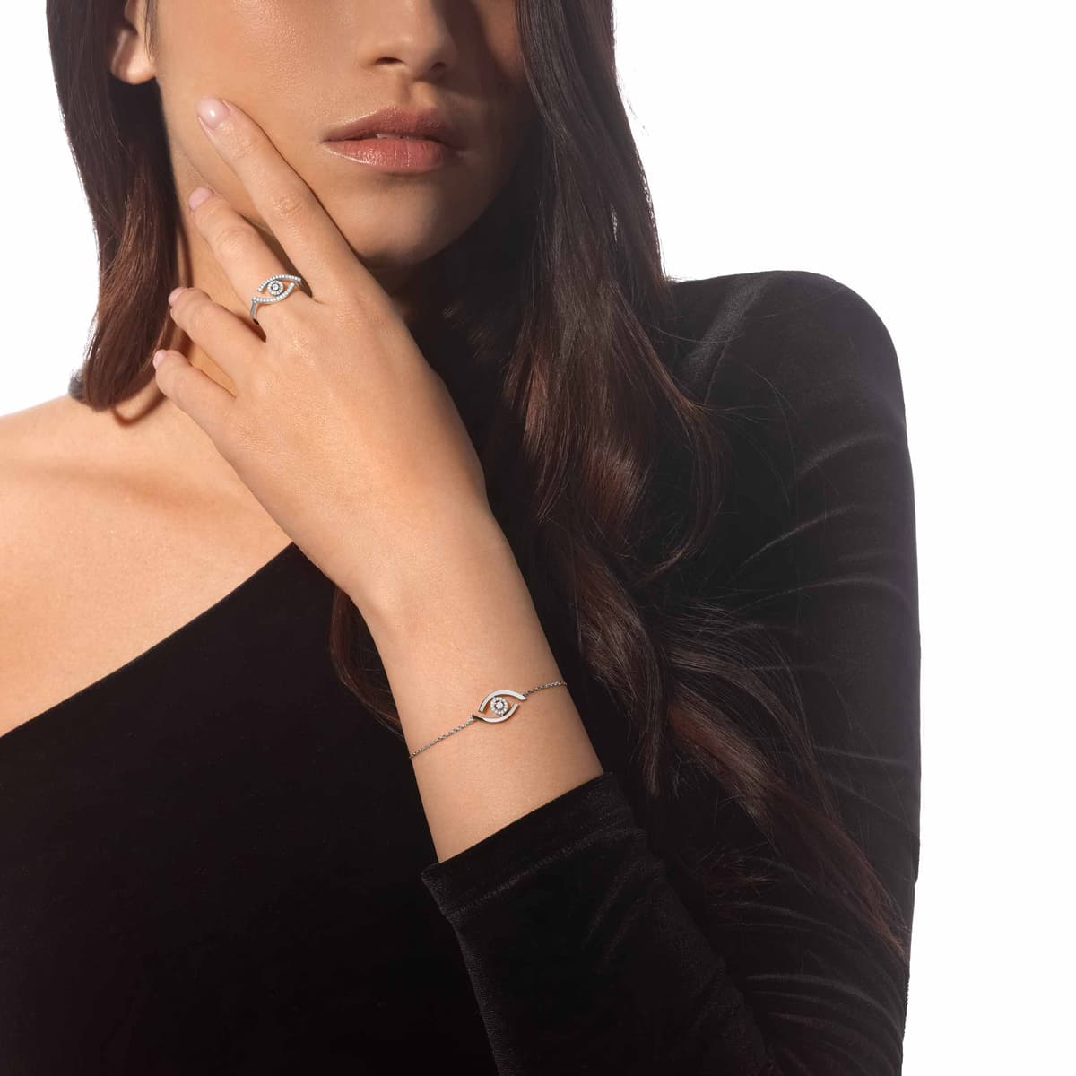 Lucky Eye pavé ring — 10037-WG