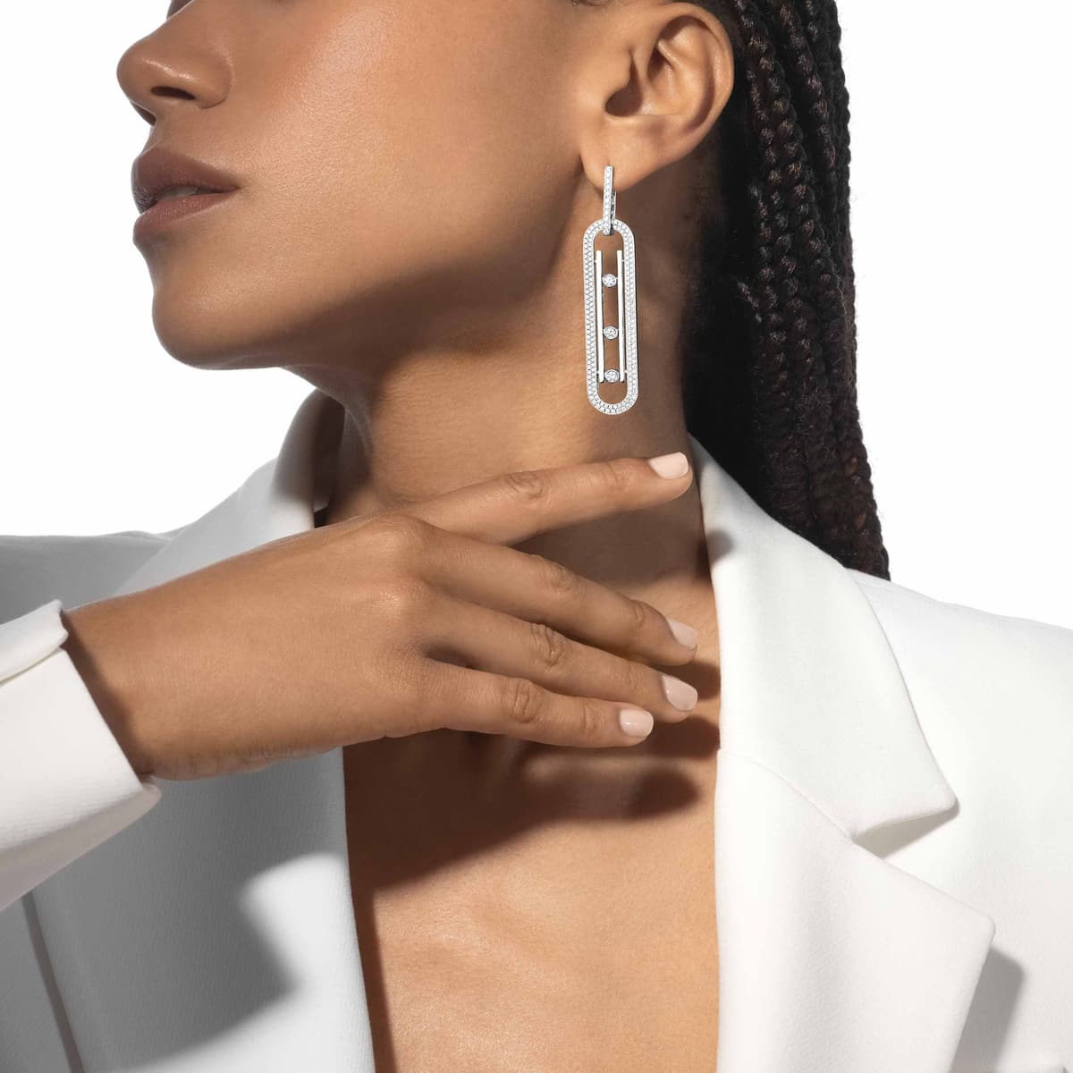 Move 10th Anniversary XL earrings — 06823-WG