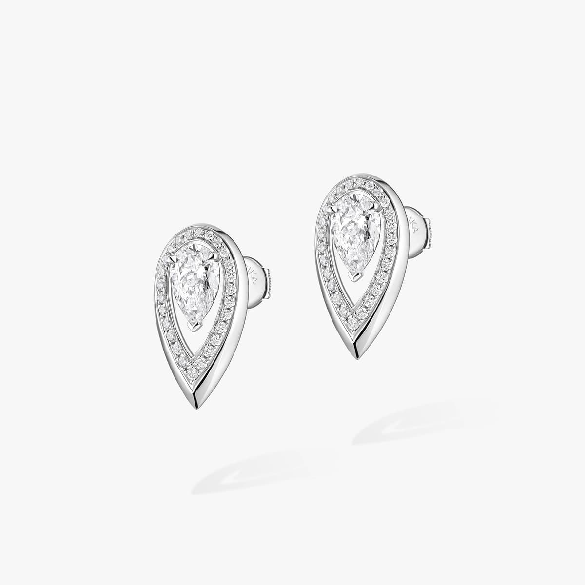 Fiery earrings 0.40ct — 14377-WG