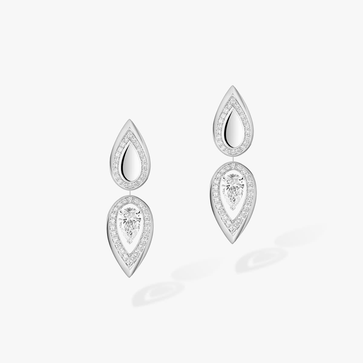 Fiery earrings 0.25ct — 13173-WG