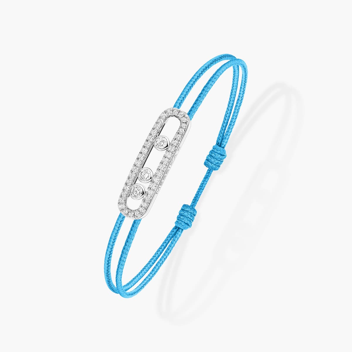 Care(s) blue cord pavé bracelet — 14657-WG