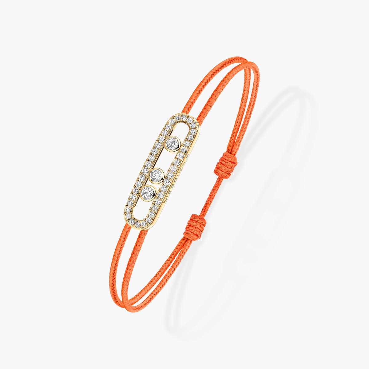Care(s) orange cord pavé bracelet — 14656-YG