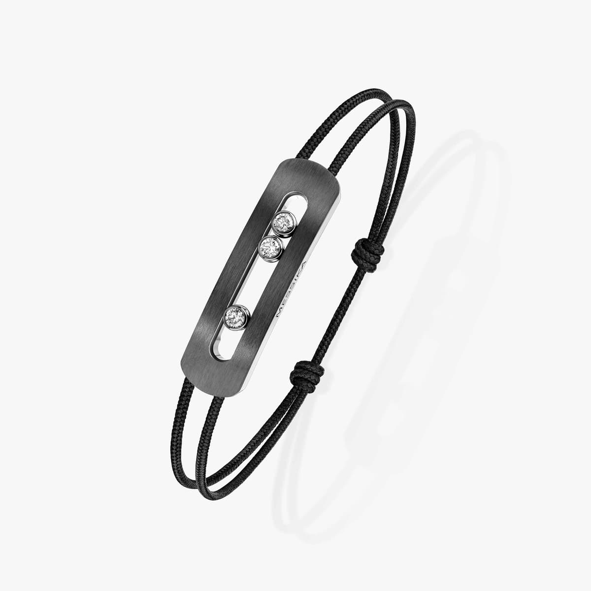 Move Titanium cord bracelet large — 13466-TG