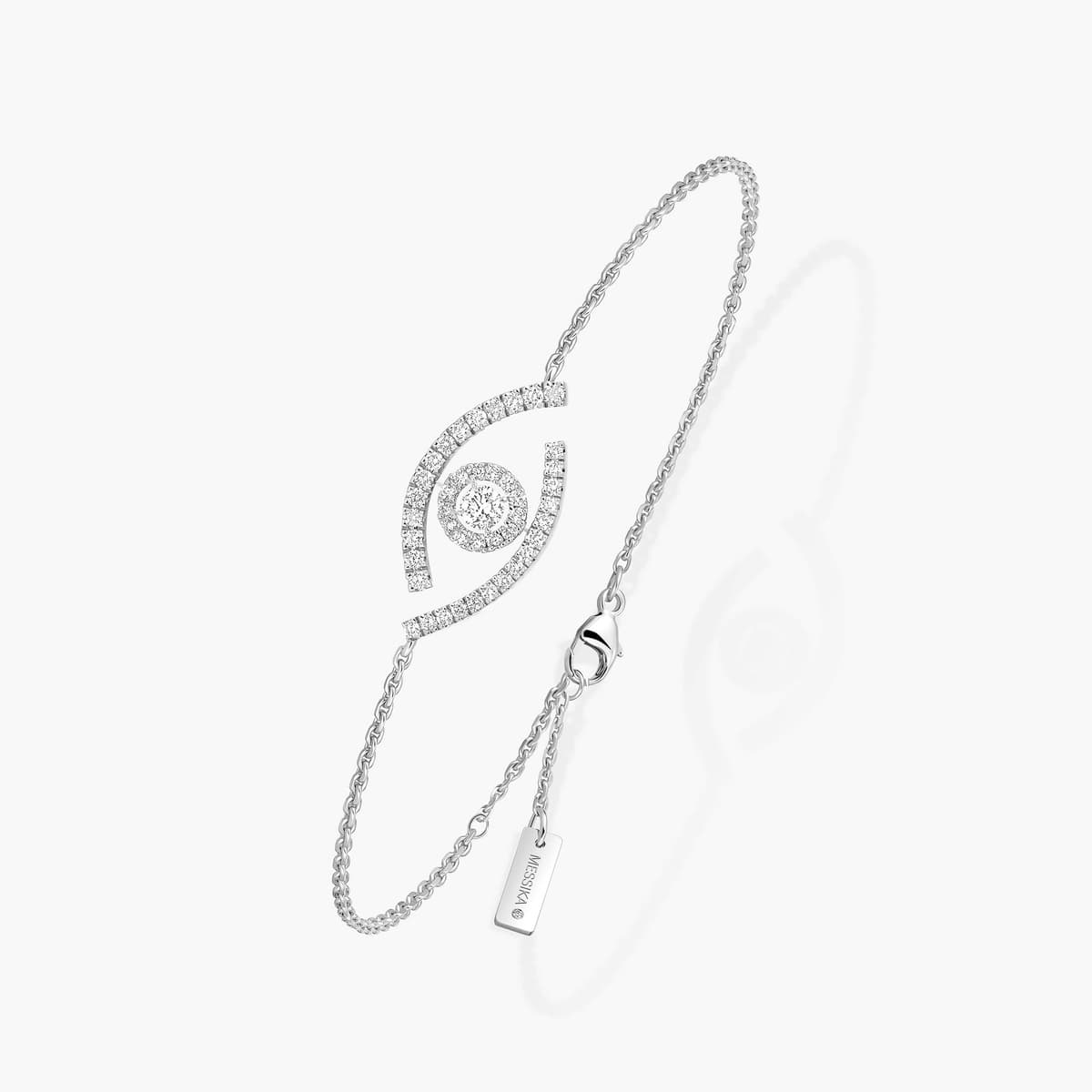 Lucky Eye pavé bracelet — 10035-WG