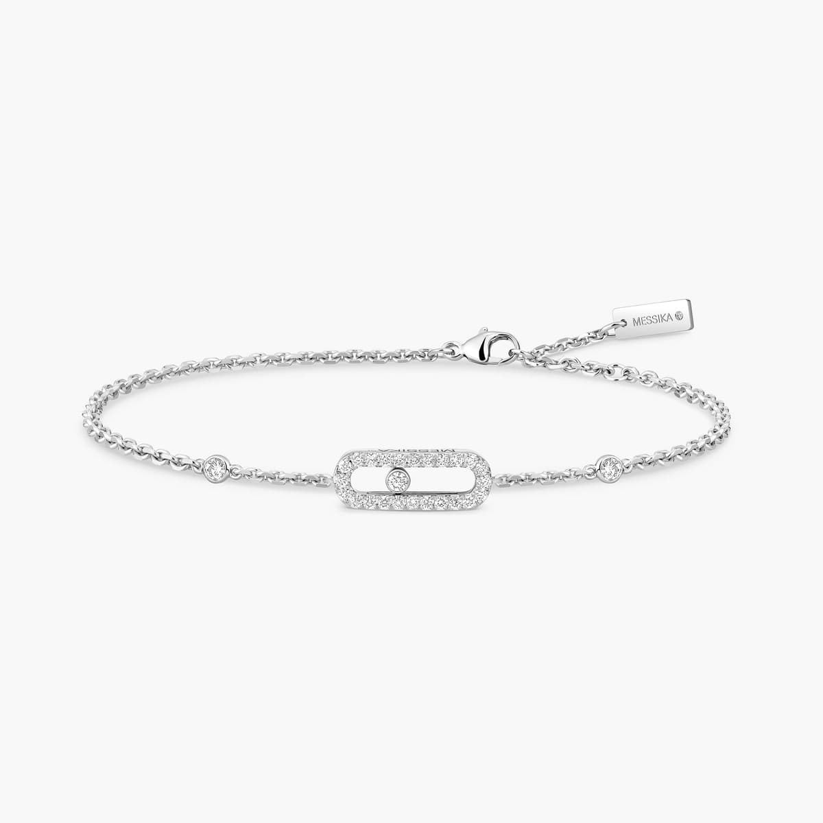 Move Uno pavé bracelet — 04706-WG