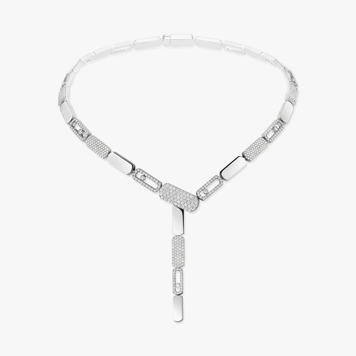 Imperial Move tie necklace large — 13726-WG