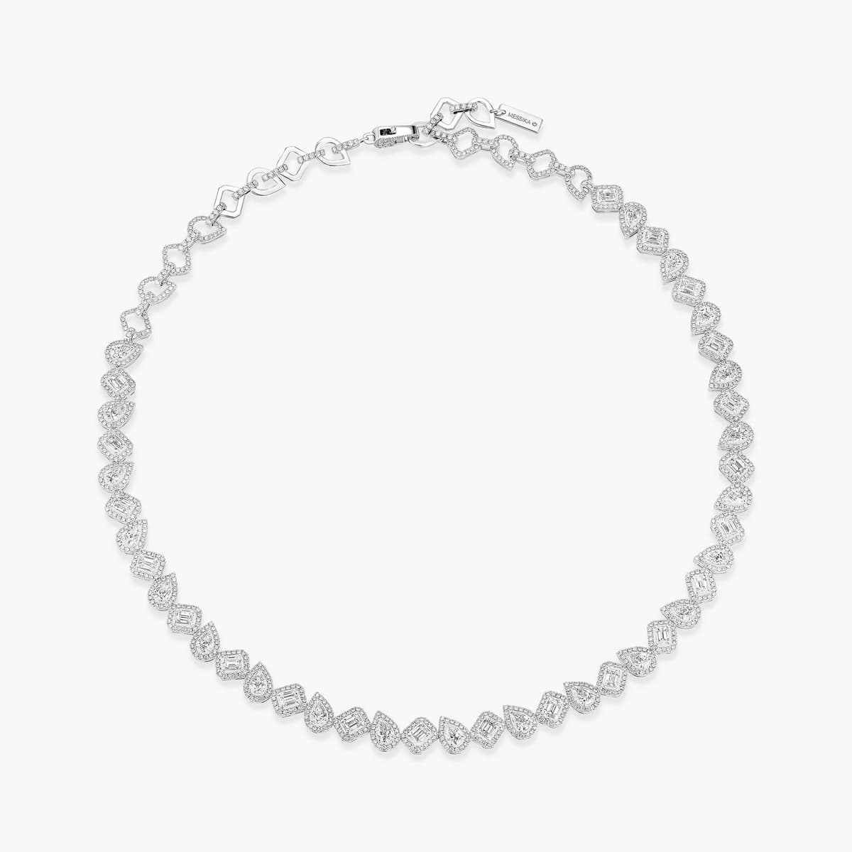 My Twin tennis necklace — 13677-WG