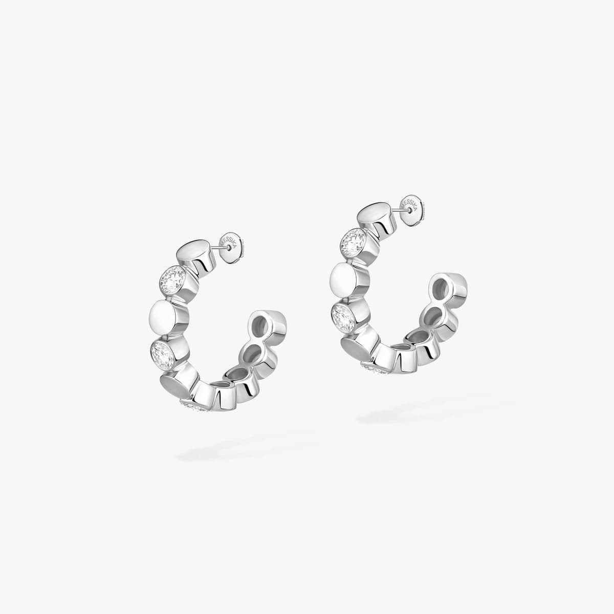 D-Vibes mini hoop earrings — 13450-WG