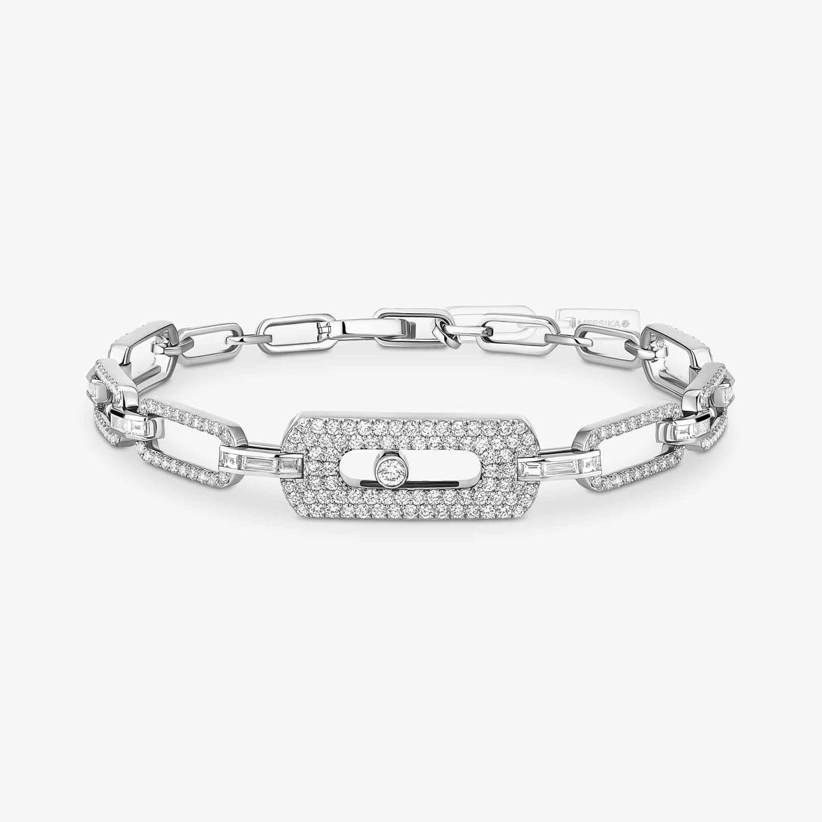 My Move pavé chain bracelet — 12186-WG