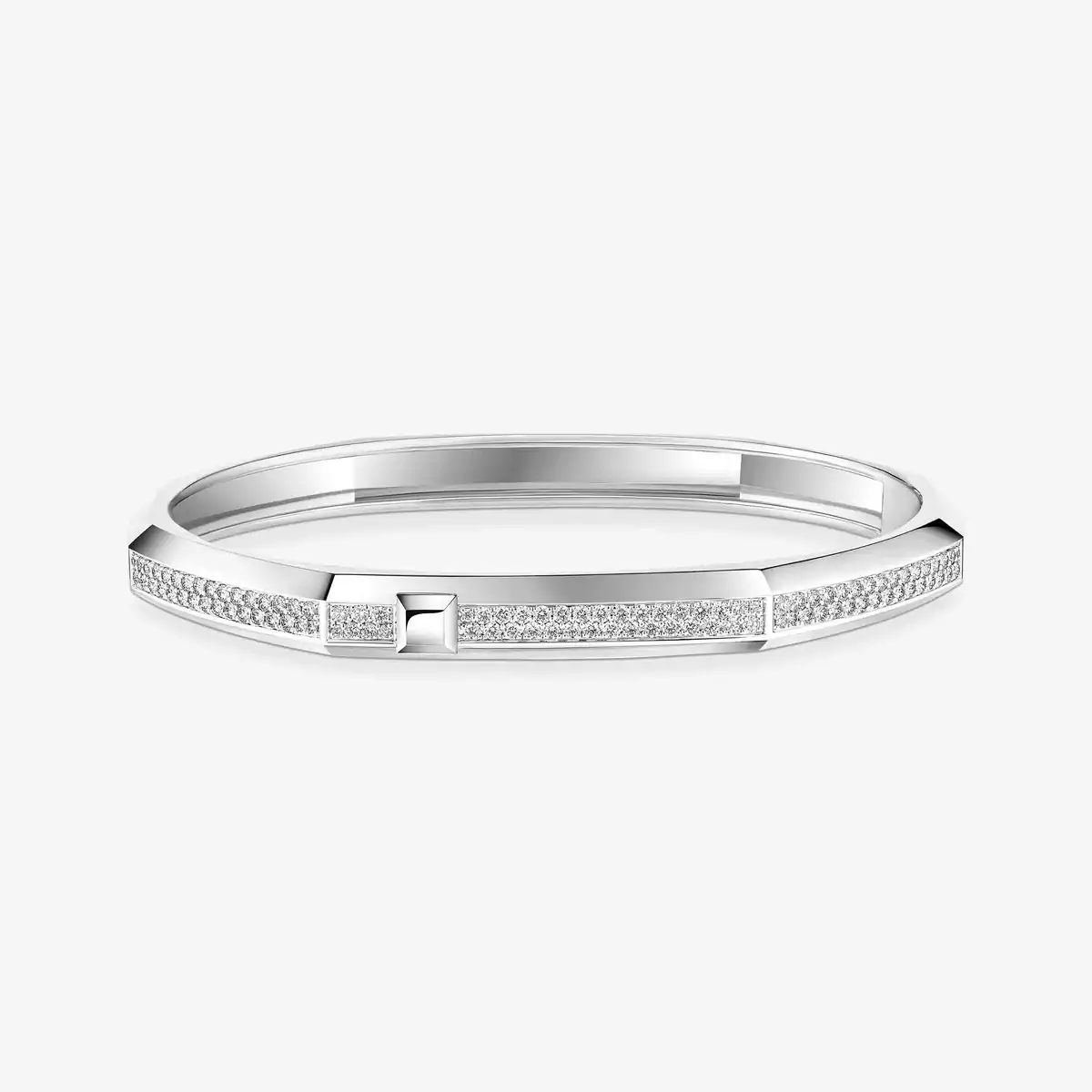 Moderniste pavé bracelet, medium model — 14572-WG