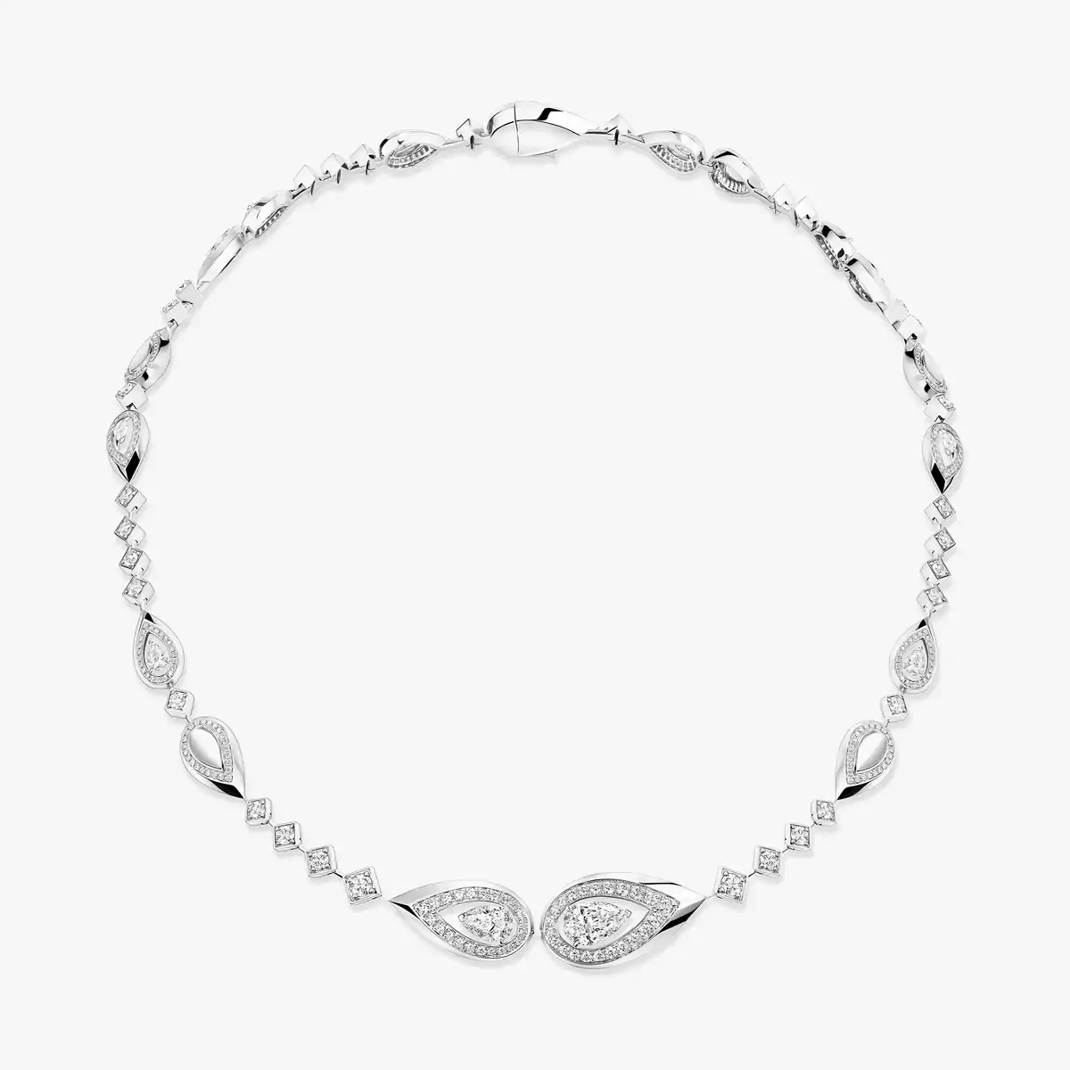 Fiery rivière necklace — 15287-WG