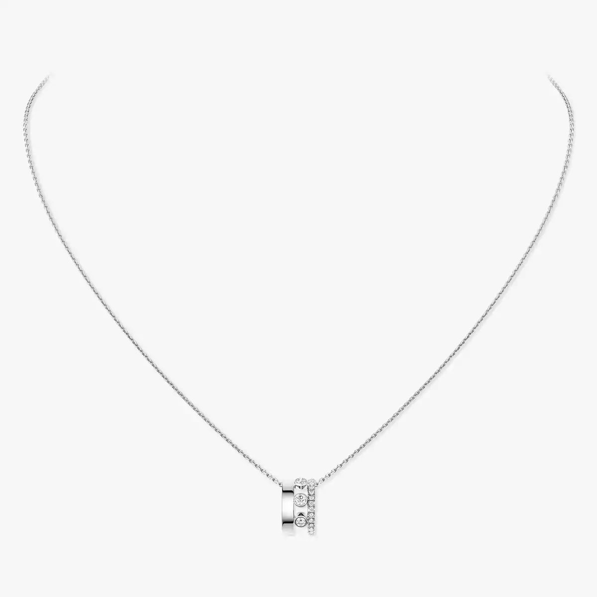 Move Romane pendant necklace, large — 15076-WG