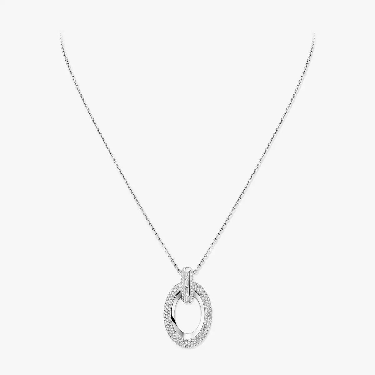 Groove pendant necklace — 15109-WG