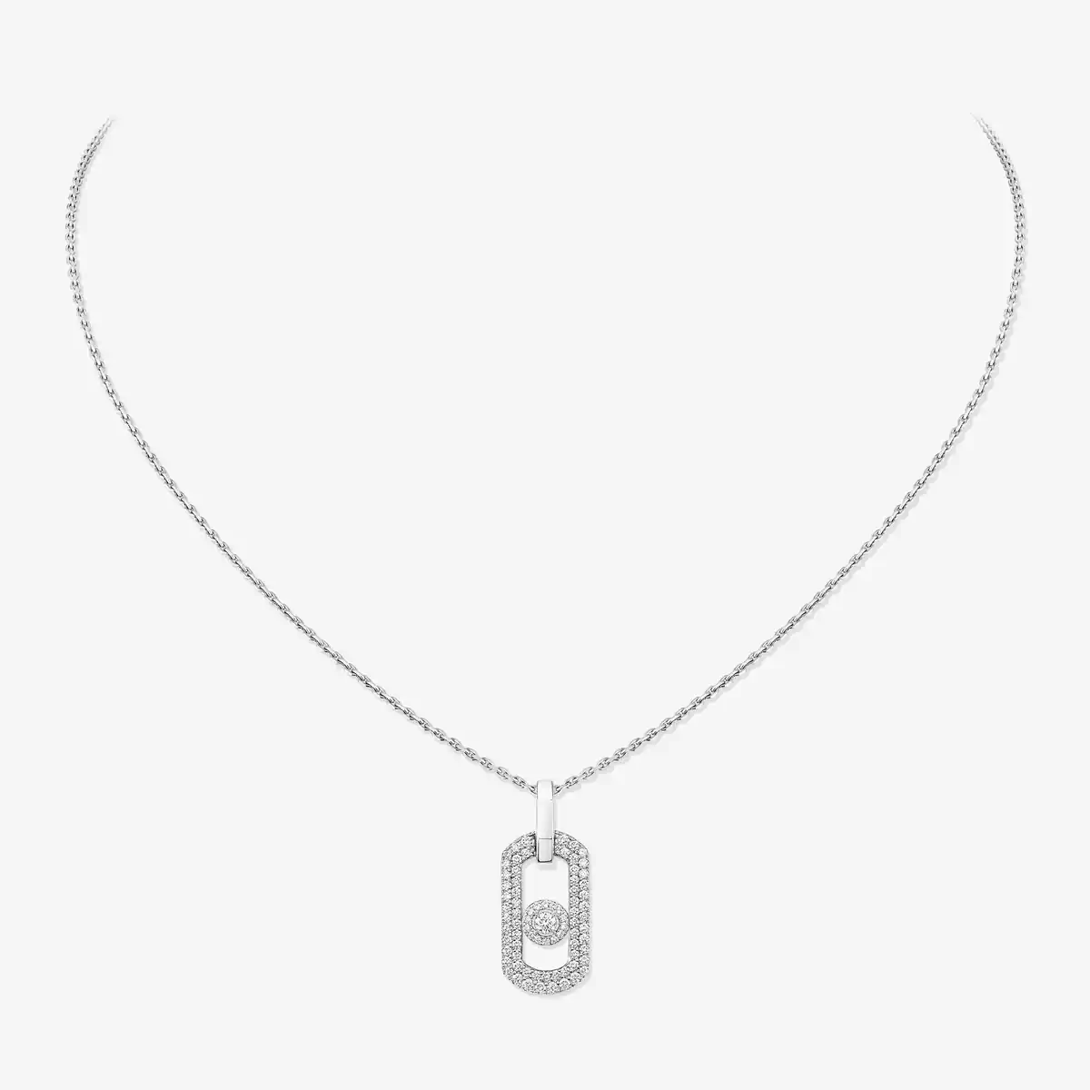 So Move pavé necklace — 14966-WG