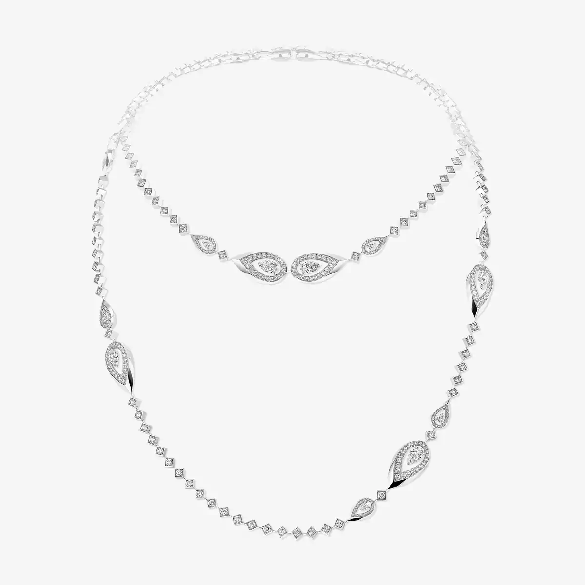 Fiery long necklace — 14462-WG