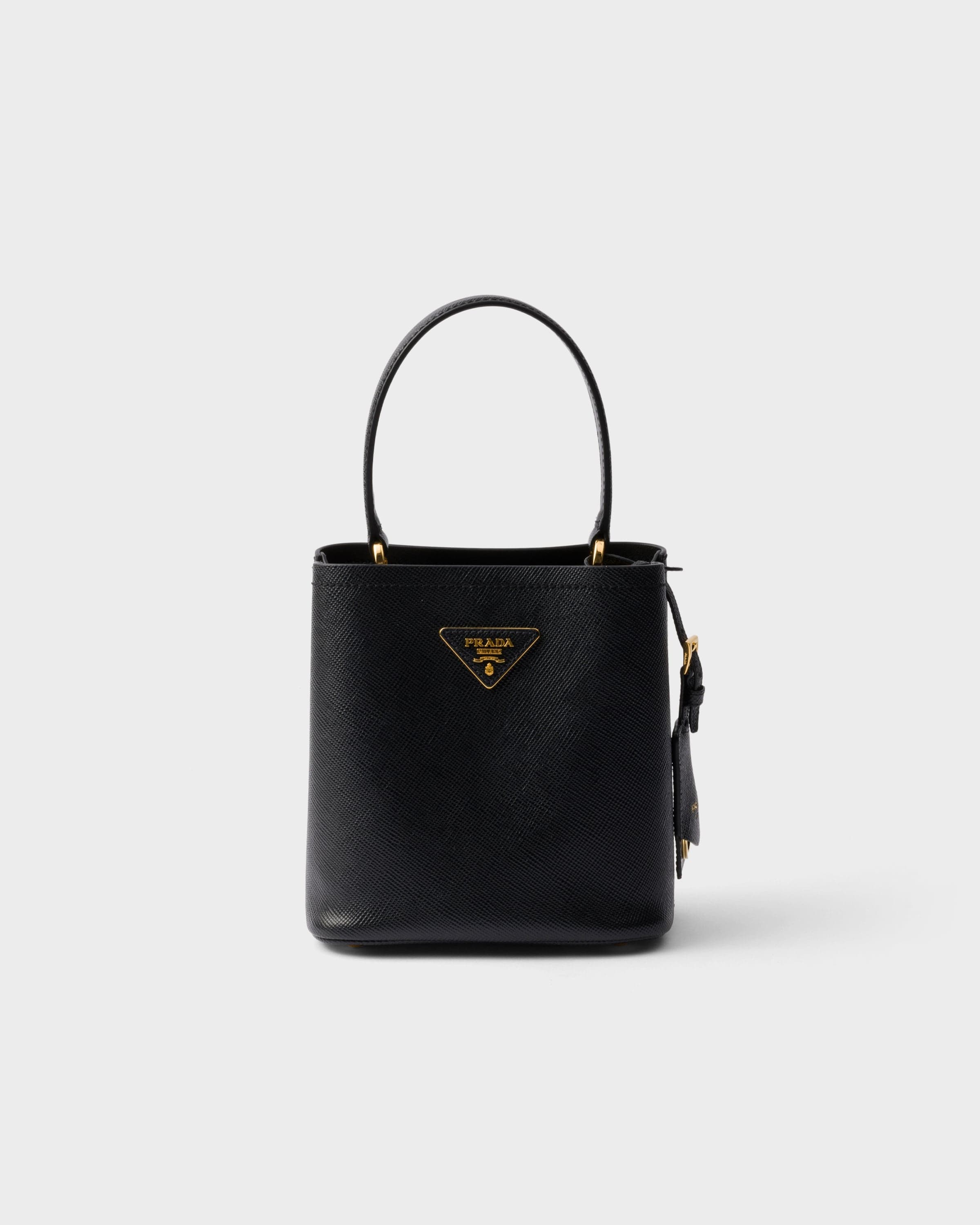 Panier mini Saffiano leather bag — Black — 1BA217_2ERX_F0002_V_OOD