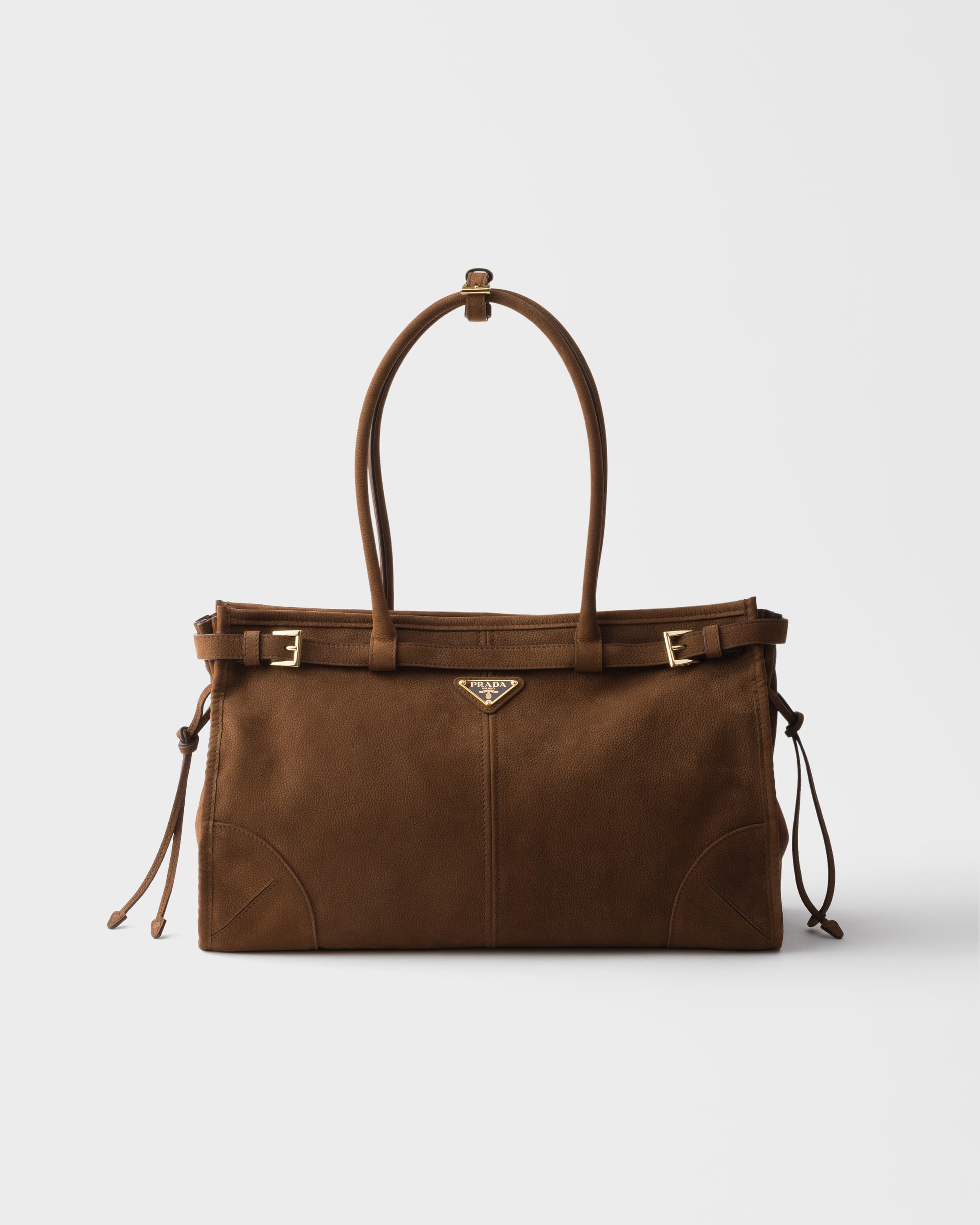 Bonnie large nubuck leather handbag — Cocoa Brown — 1BA433_2GB8_F0324_V_MOM
