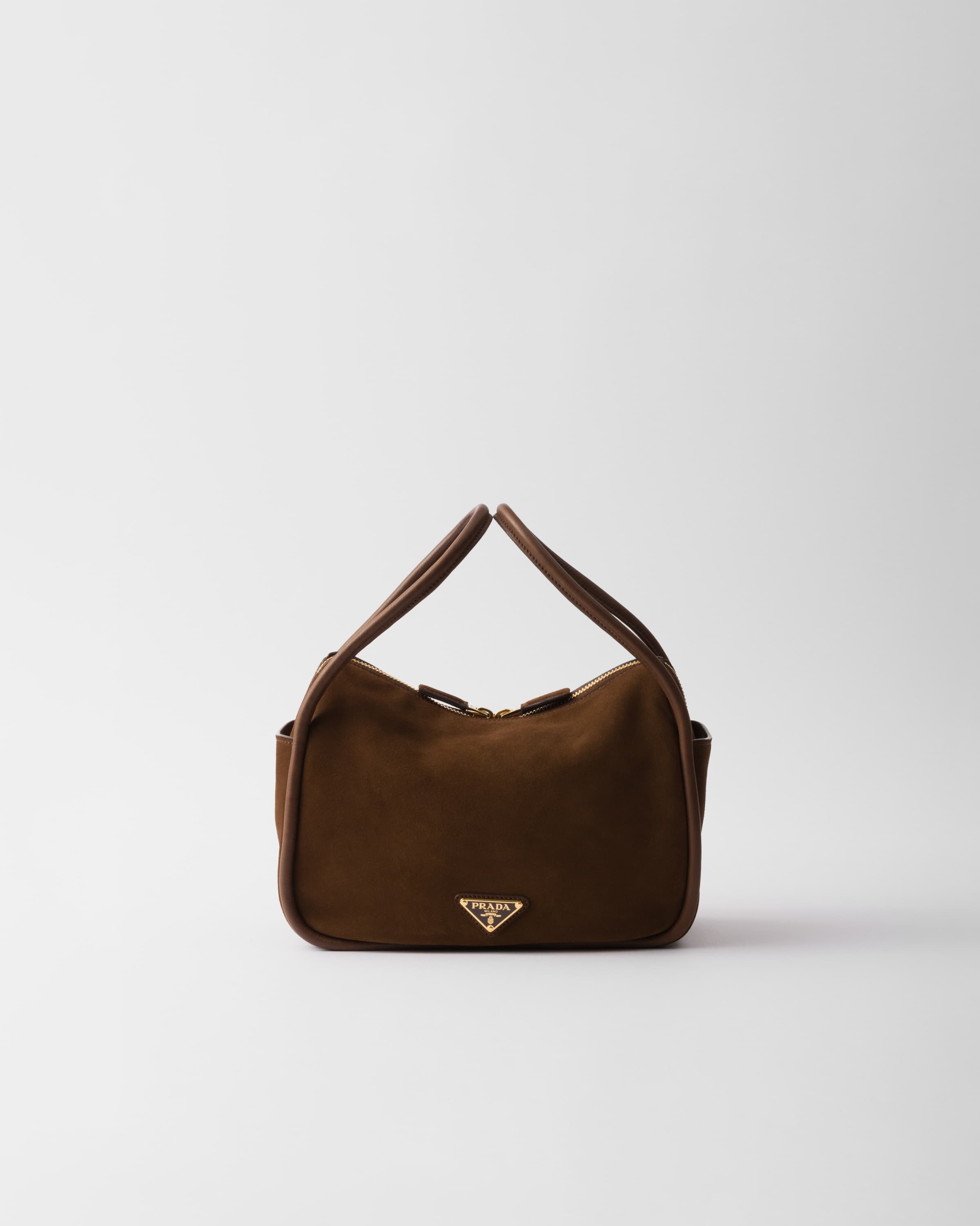 Darling suede hand bag — Cocoa Brown — 1BA451_2C4S_F0324_V_OVO