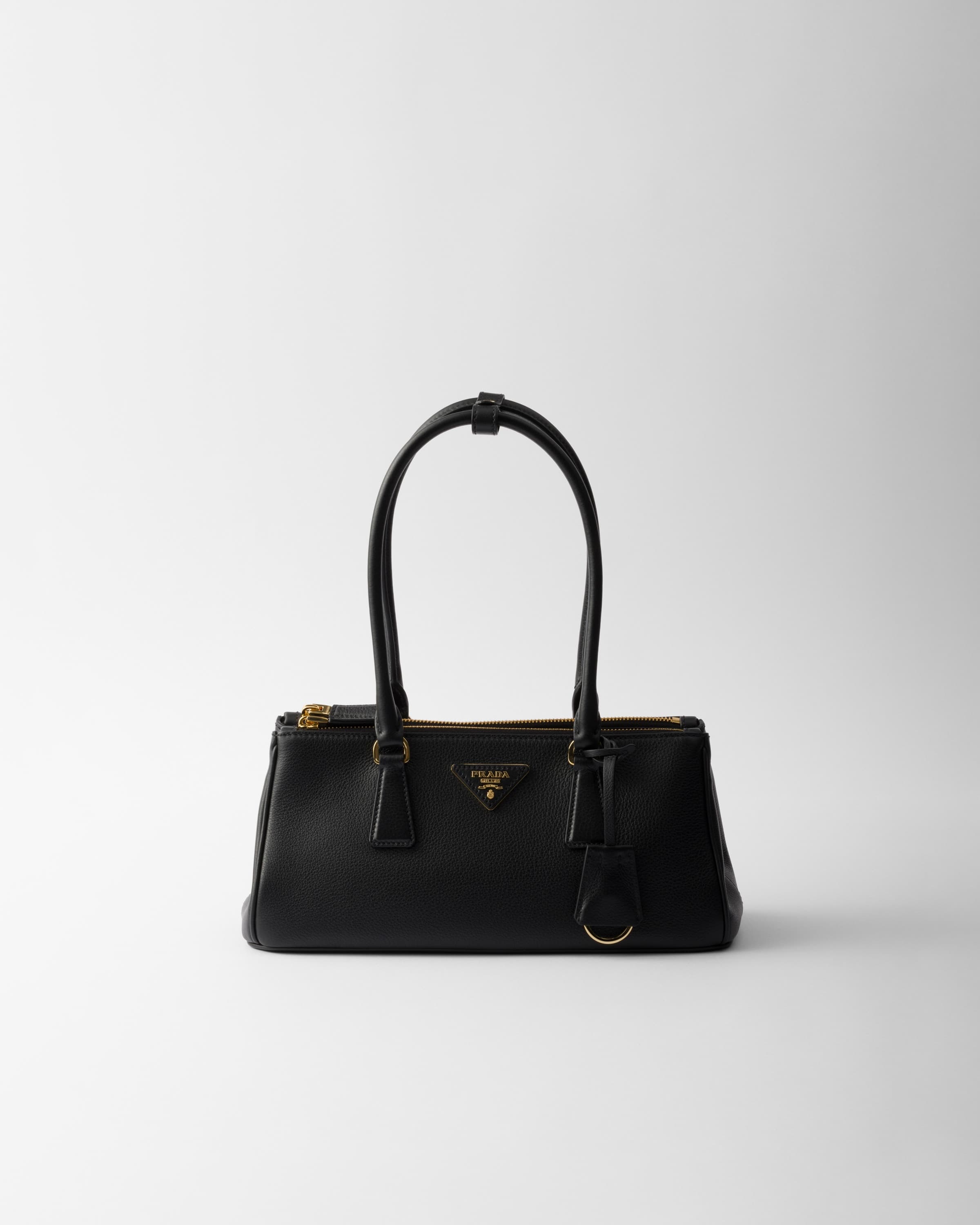 Galleria medium leather bag — Black — 1BA457_2CYS_F0002_V_YO0