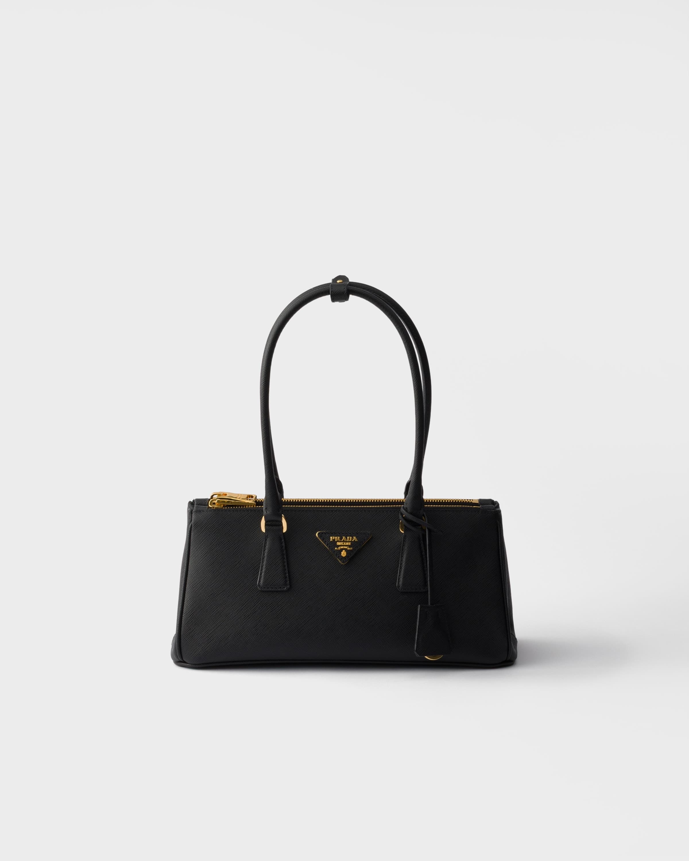 Galleria medium Saffiano leather bag — Black — 1BA457_NZV_F0002_V_EOM